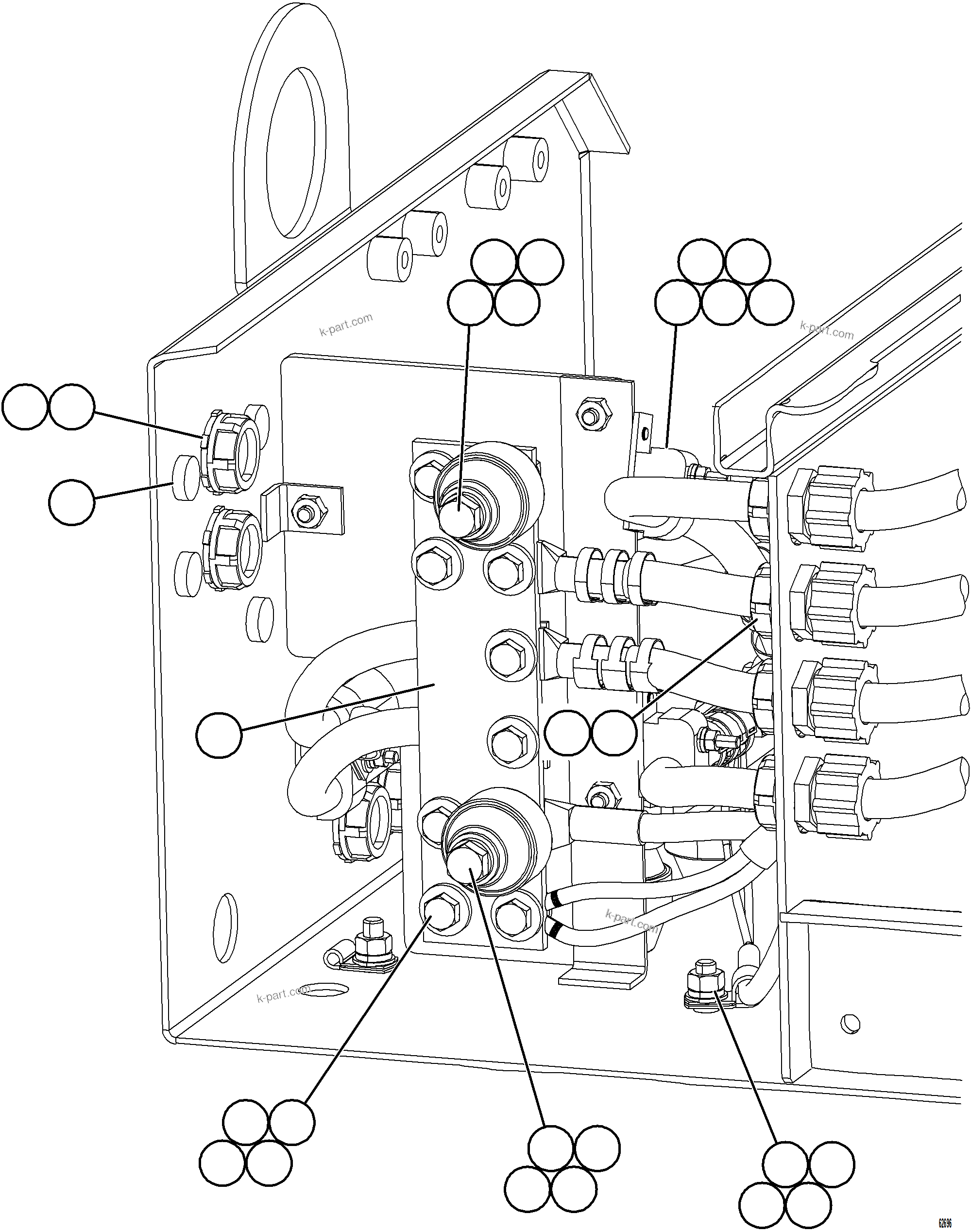 Komatsu parts book diagram for AFE78-D 930E-5 S/N A40027 - A40028 BMA GOONYELLA: BATTERY BOX    6/6