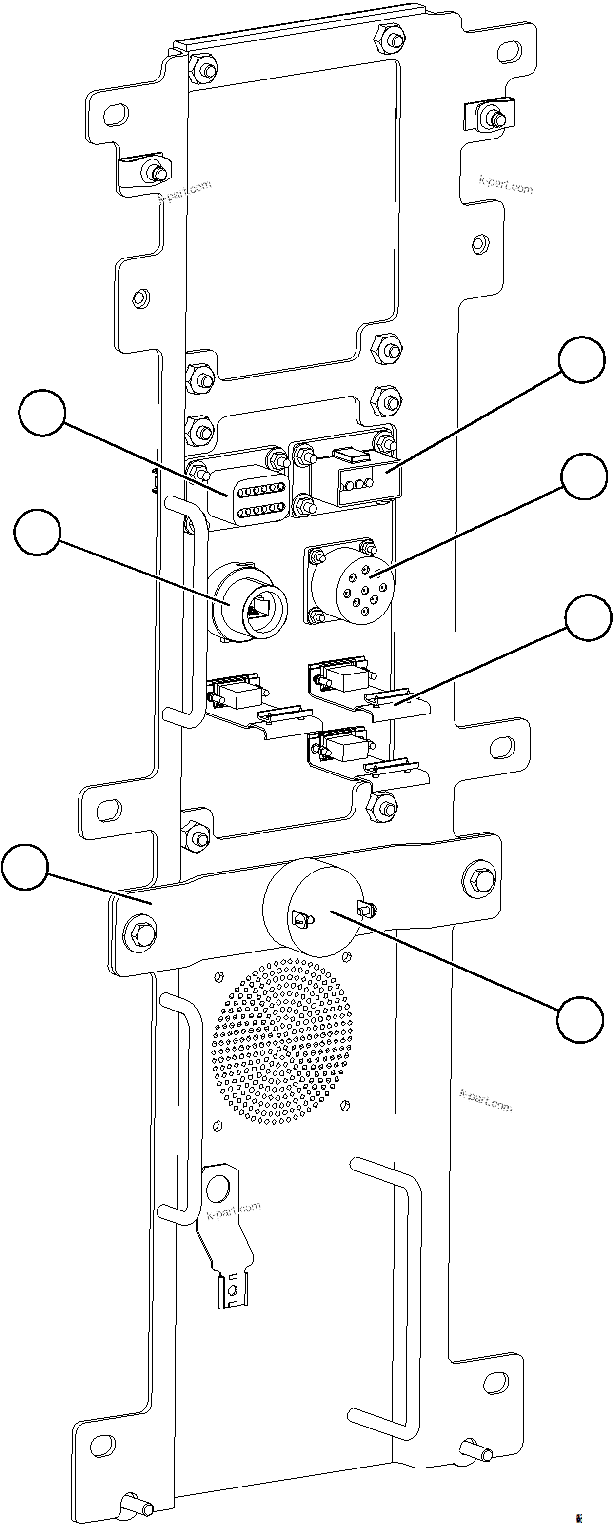 Komatsu parts book diagram for AFE78-D 930E-5 S/N A40027 - A40028 BMA GOONYELLA: DIAGNOSTIC PANEL INSTALLATION    2/2