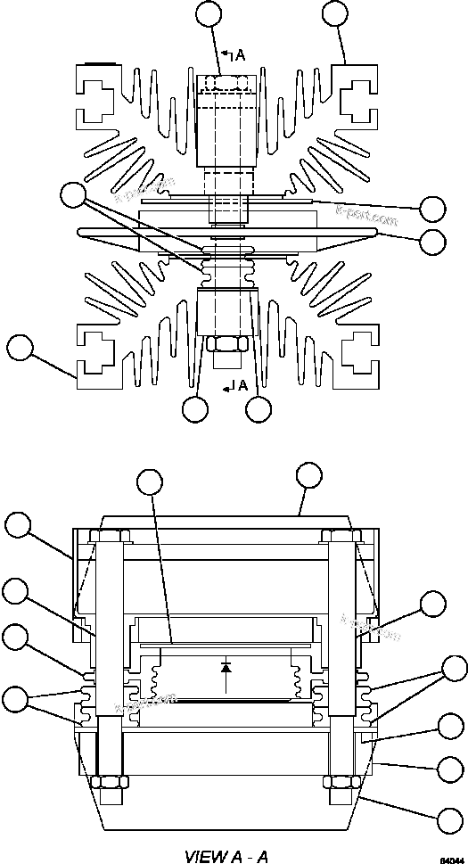Komatsu parts book diagram for AFE78-D 930E-5 S/N A40027 - A40028 BMA GOONYELLA: DIODE/HEAT SINK ASSEMBLY    GE0558
