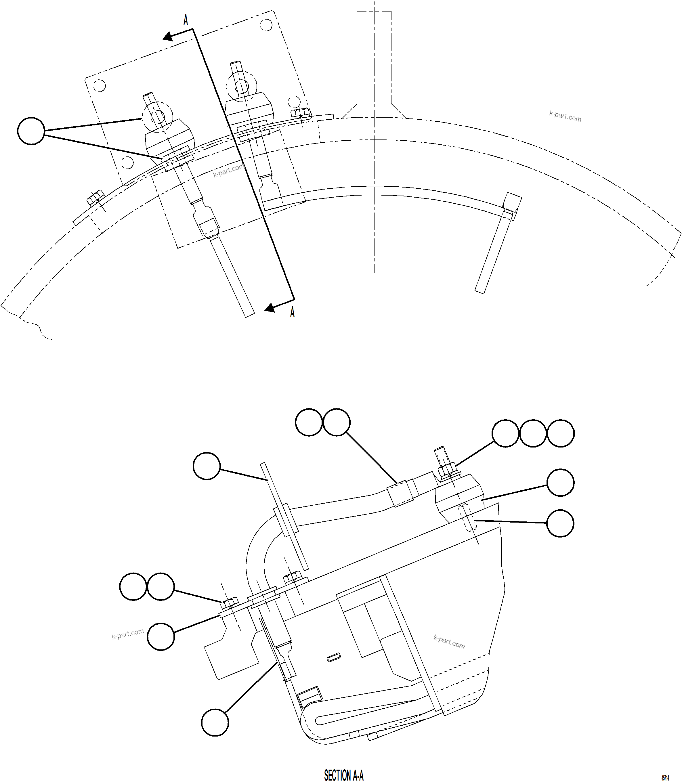 Komatsu parts book diagram for AFE78-D 930E-5 S/N A40027 - A40028 BMA GOONYELLA: ALTERNATOR - TERTIARY CONNECTION
