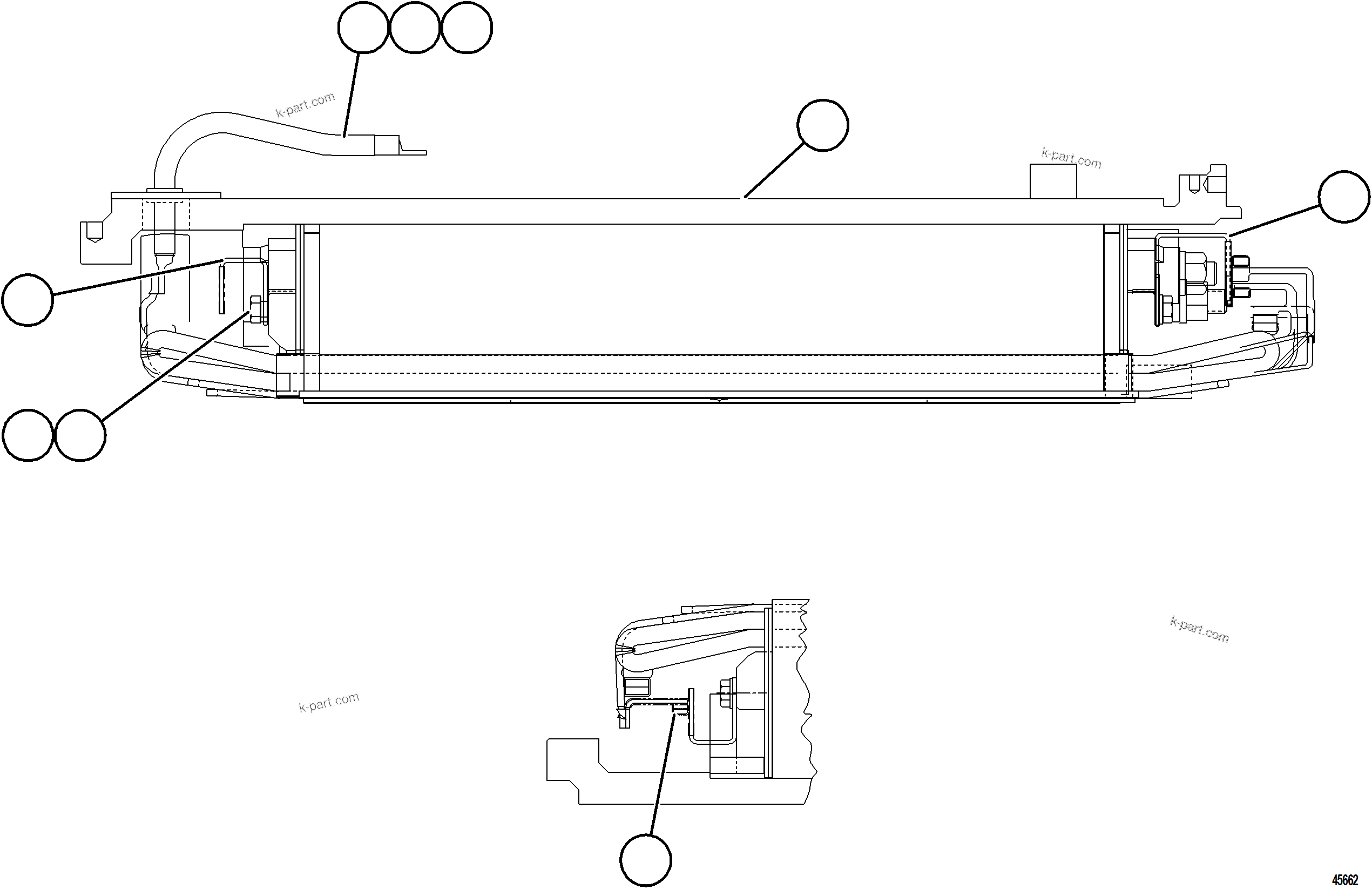 Komatsu parts book diagram for AFE78-D 930E-5 S/N A40027 - A40028 BMA GOONYELLA: ALTERNATOR - STATOR ASSEMBLY    58F-43-03160