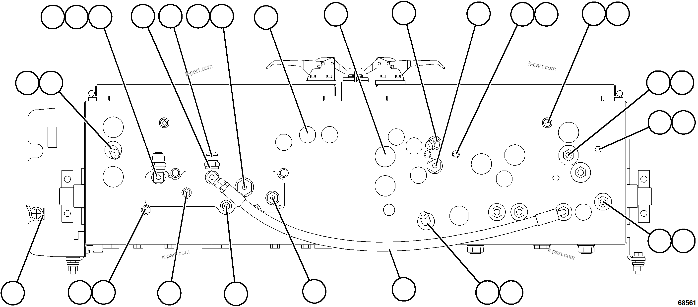 Komatsu parts book diagram for AFE78-D 930E-5 S/N A40027 - A40028 BMA GOONYELLA: HYDRAULIC BRAKE CABINET    2/2