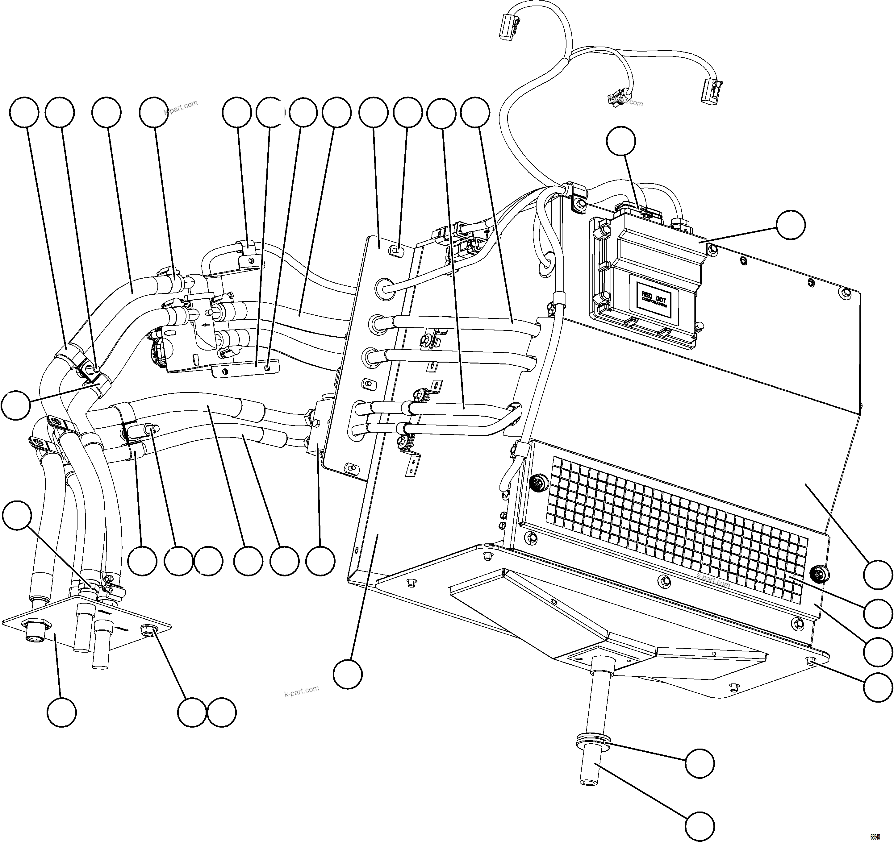 Komatsu parts book diagram for AFE78-D 930E-5 S/N A40027 - A40028 BMA GOONYELLA: HVAC INSTALLATION    3/4