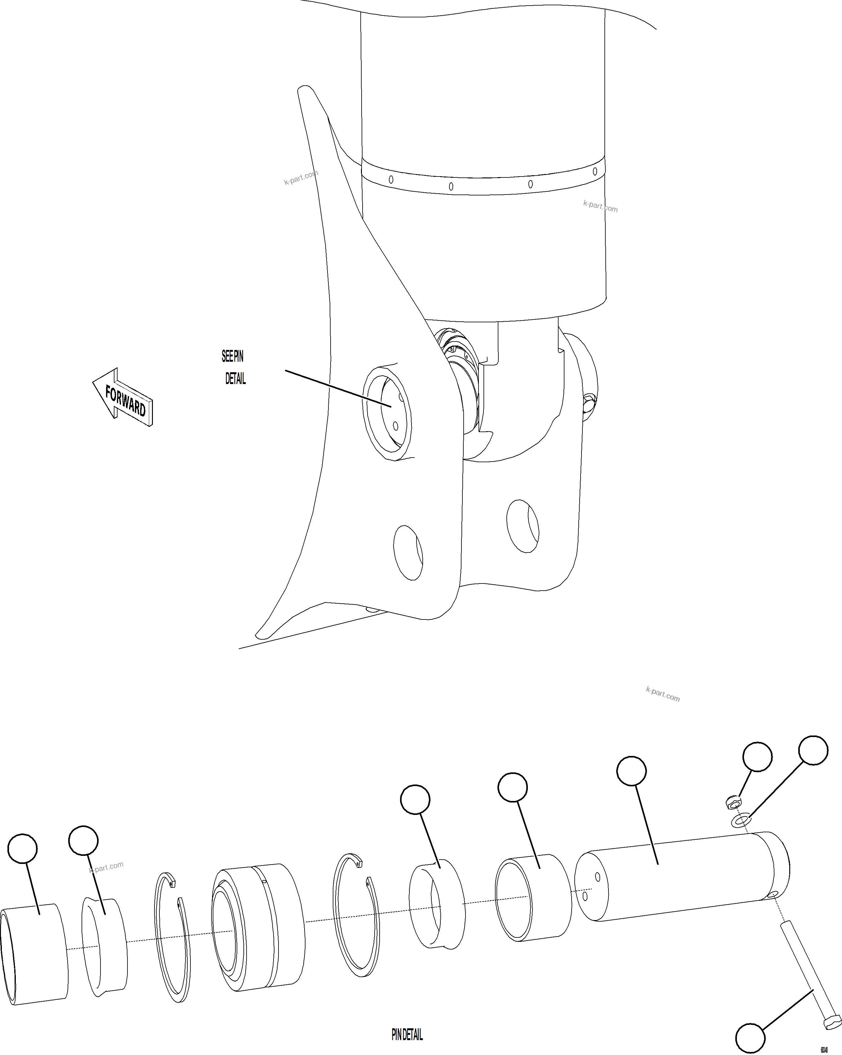 Komatsu parts book diagram for AFE78-D 930E-5 S/N A40027 - A40028 BMA GOONYELLA: REAR SUSPENSION & MOUNTING    2/3