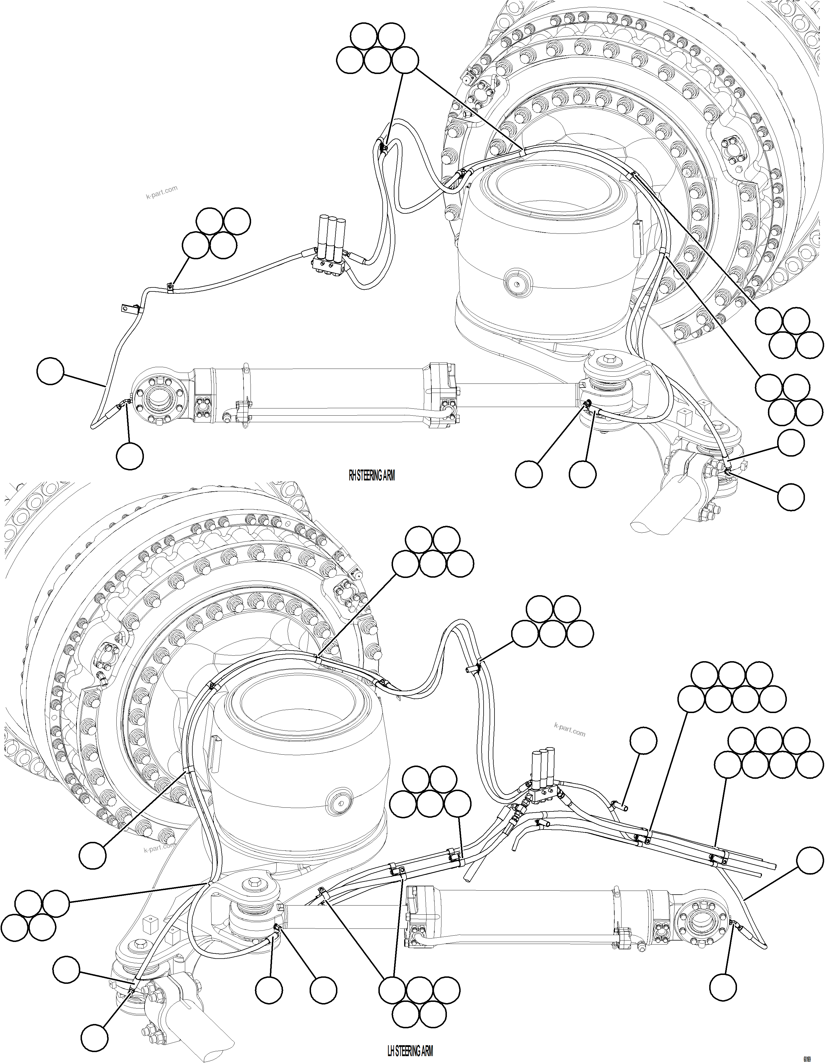 Komatsu parts book diagram for AFE78-D 930E-5 S/N A40027 - A40028 BMA GOONYELLA: AUTOMATIC LUBRICATION SYSTEM    2/4