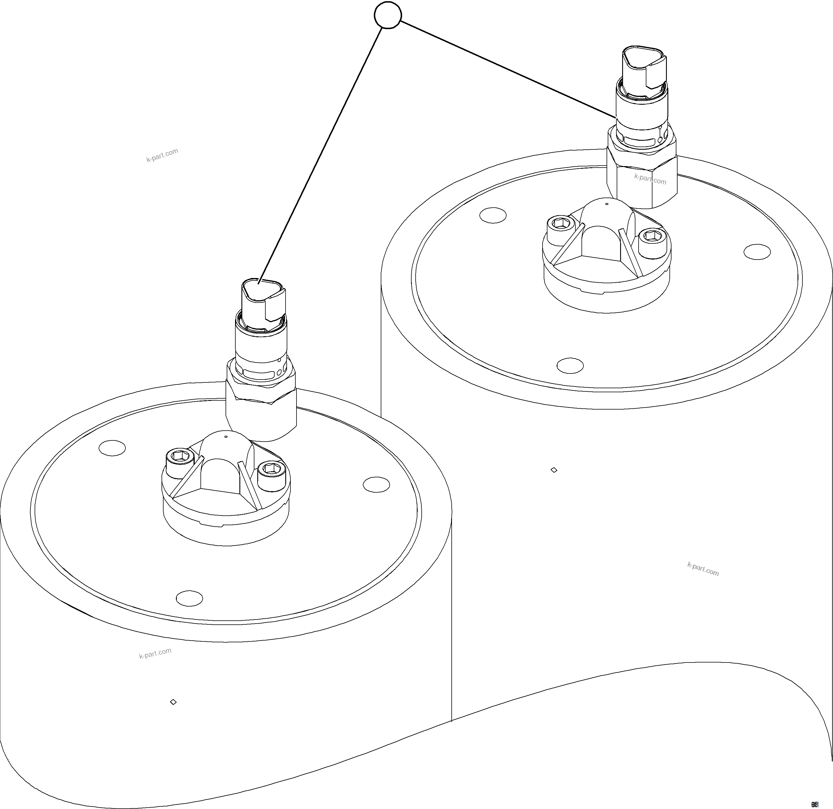Komatsu parts book diagram for AFE78-E 930E-5 S/N A40022, A40024 - A40025  TECK: STEERING ACCUMULATOR PRESSURE SWITCHES
