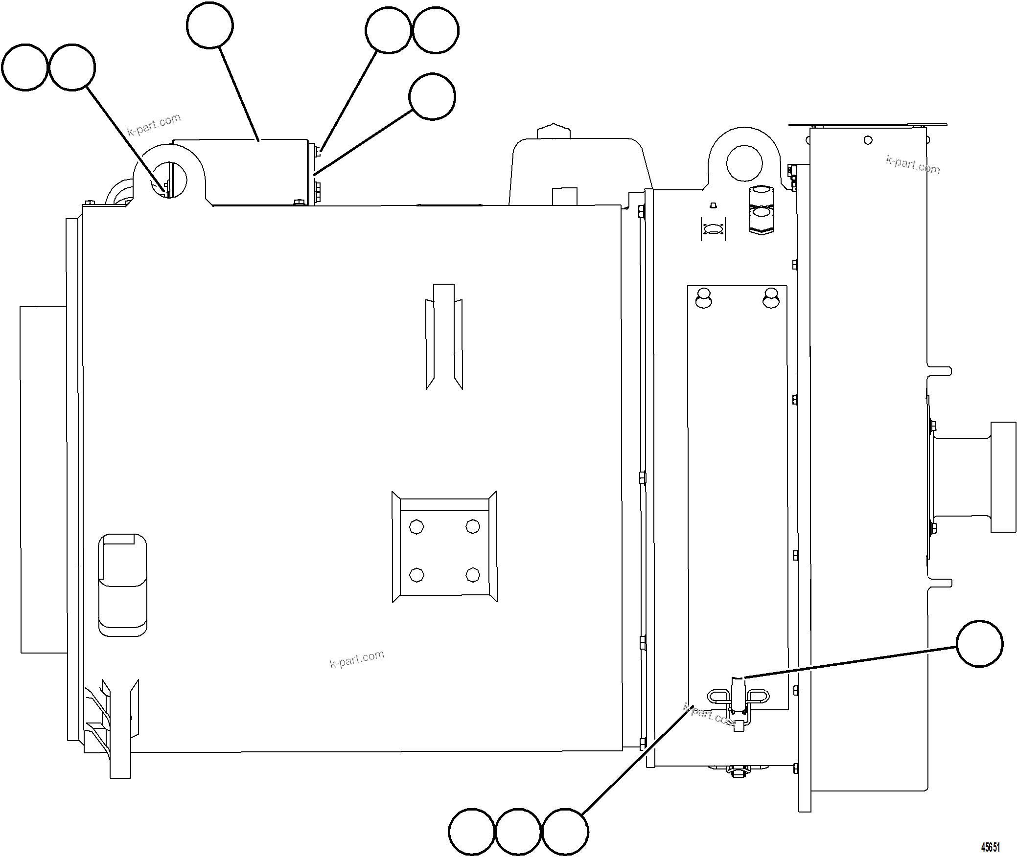 Komatsu parts book diagram for AFE78-E 930E-5 S/N A40022, A40024 - A40025  TECK: ALTERNATOR ASSEMBLY    58F-06-11300