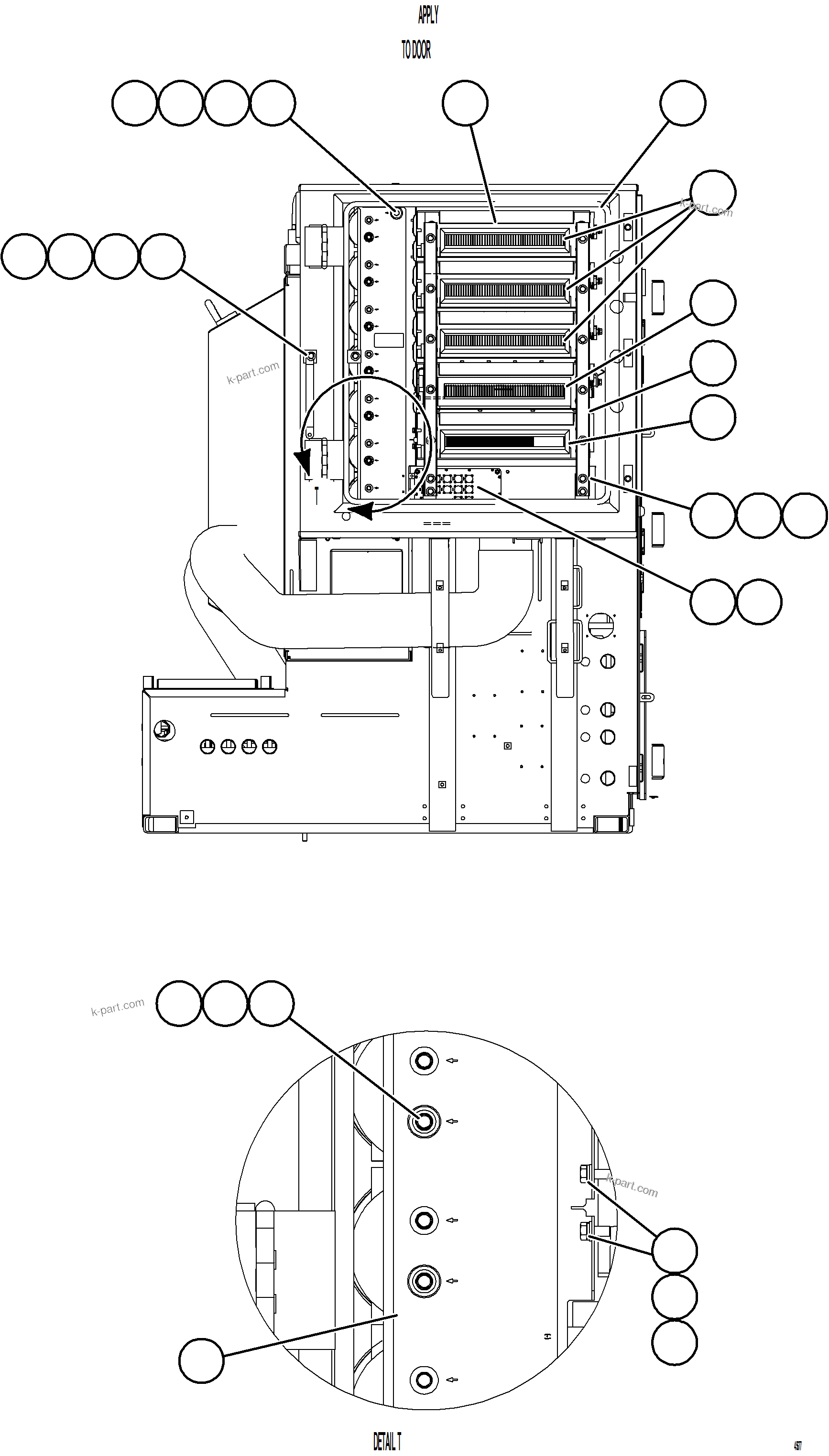 Komatsu parts book diagram for AFE78-E 930E-5 S/N A40022, A40024 - A40025  TECK: CONTROL CABINET    6/7