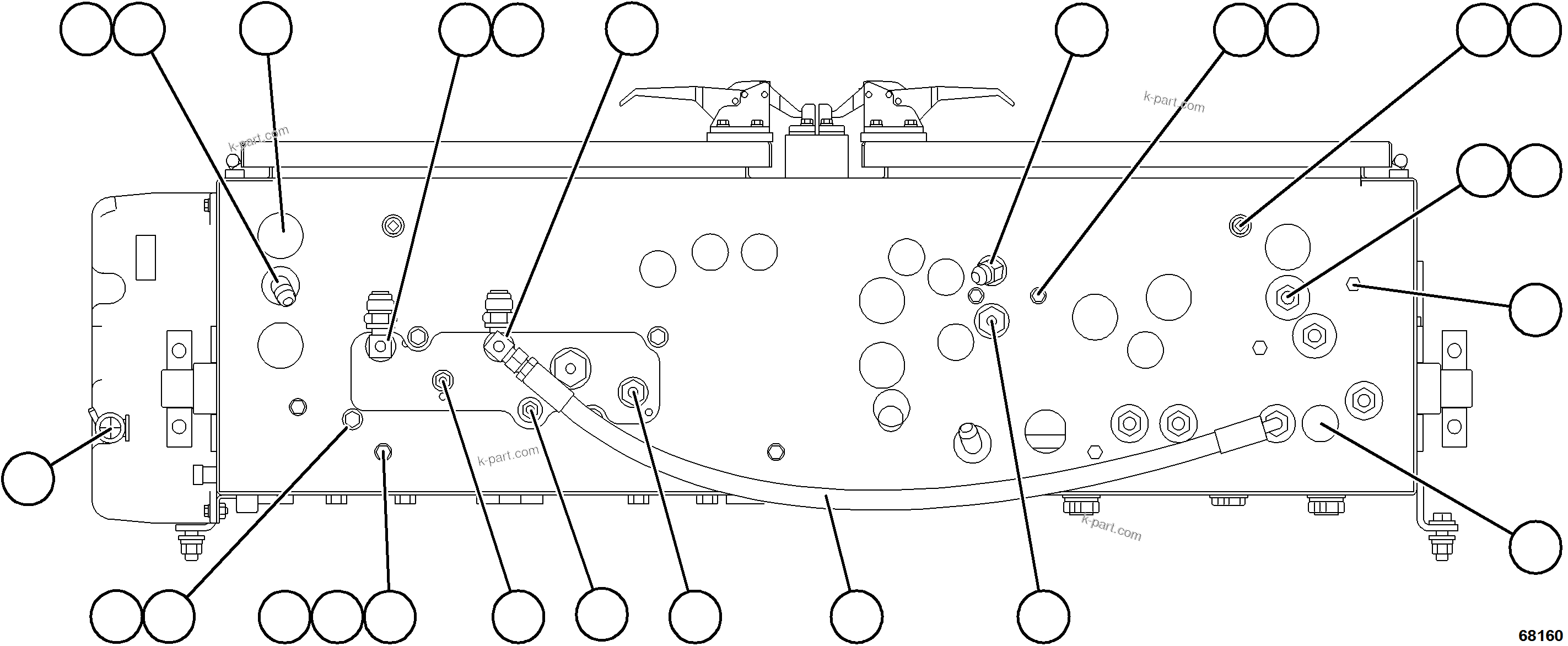 Komatsu parts book diagram for AFE78-E 930E-5 S/N A40022, A40024 - A40025  TECK: HYDRAULIC BRAKE CABINET    2/2
