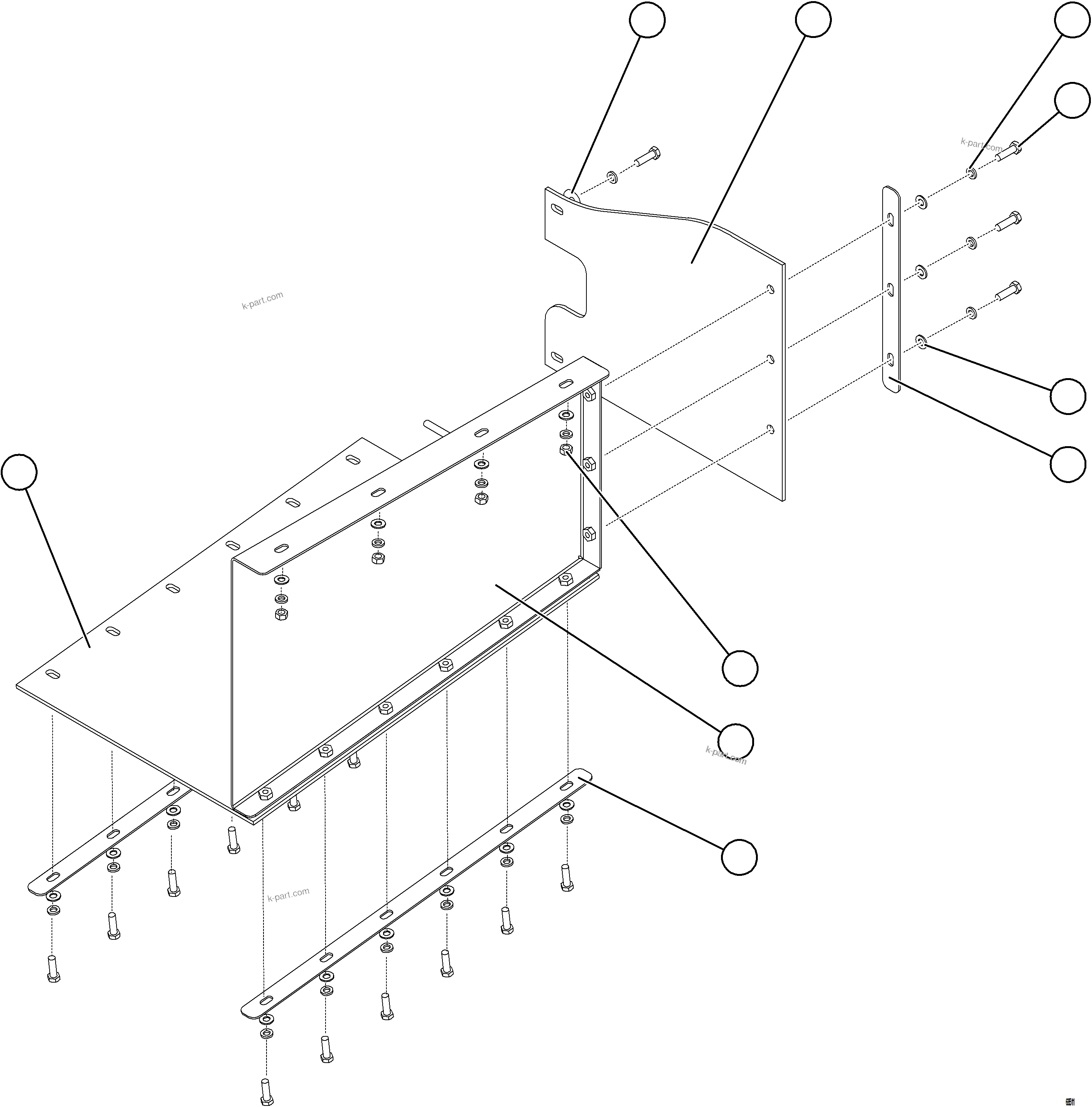 Komatsu parts book diagram for AFE78-E 930E-5 S/N A40022, A40024 - A40025  TECK: CONTROL CABINET MUD FLAPS