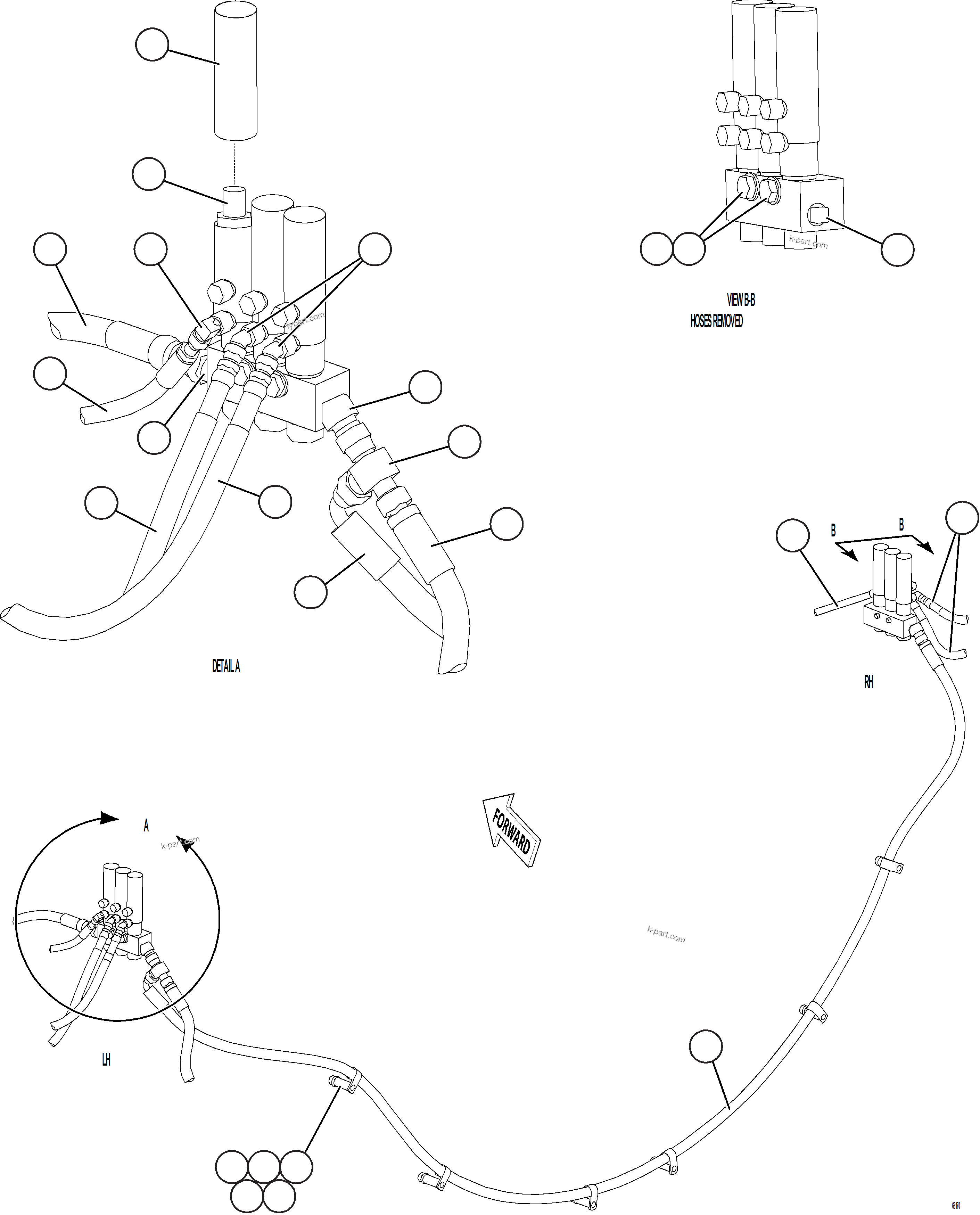 Komatsu parts book diagram for AFE78-E 930E-5 S/N A40022, A40024 - A40025  TECK: AUTOMATIC LUBRICATION SYSTEM    3/4
