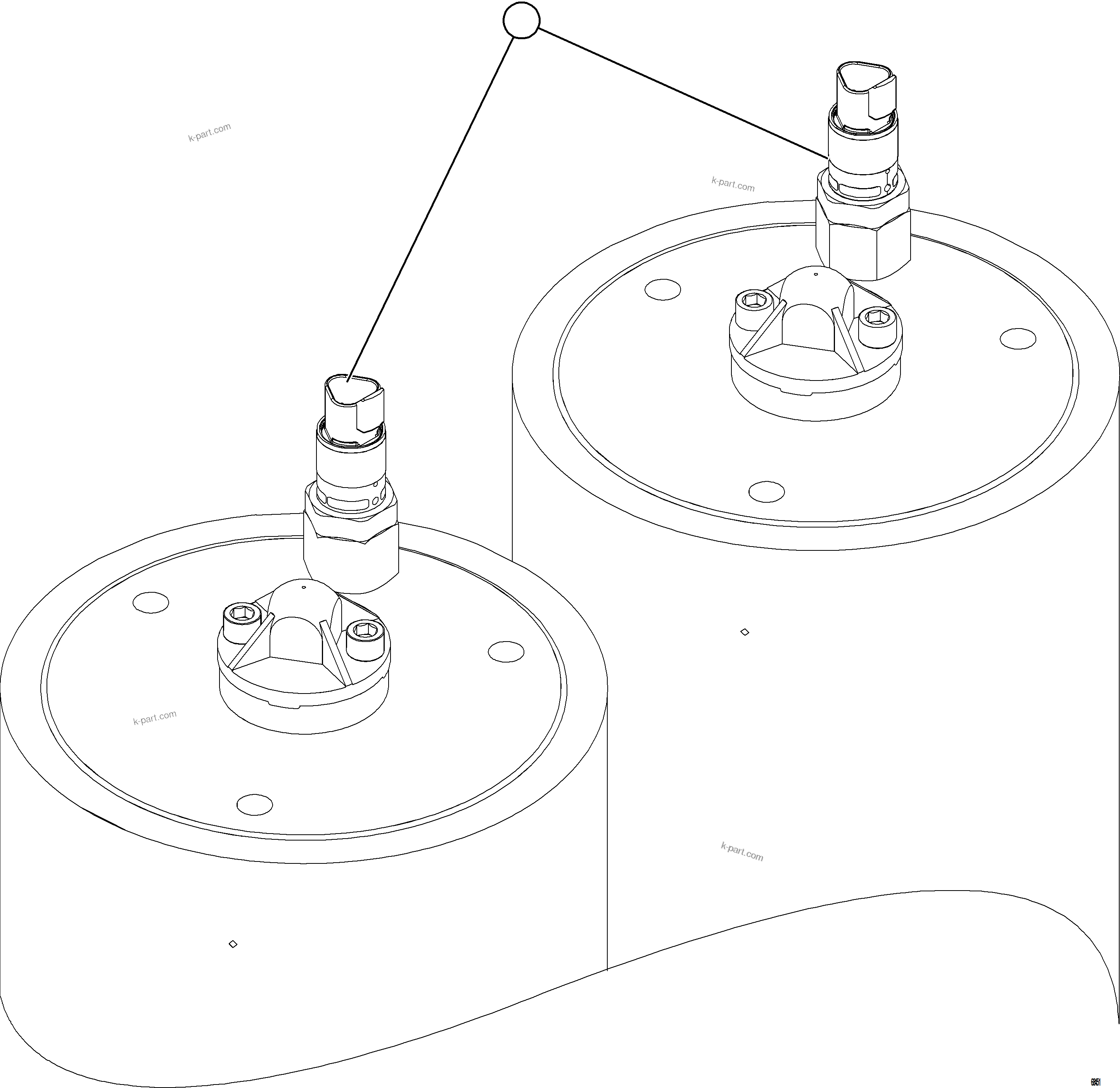 Komatsu parts book diagram for AFE78-H 930E-5 S/N A40038 - A40041, A40044 - A40045, A40048 - A40049, A40053  SOUTHFLANK: STEERING ACCUMULATOR PRESSURE SWITCH