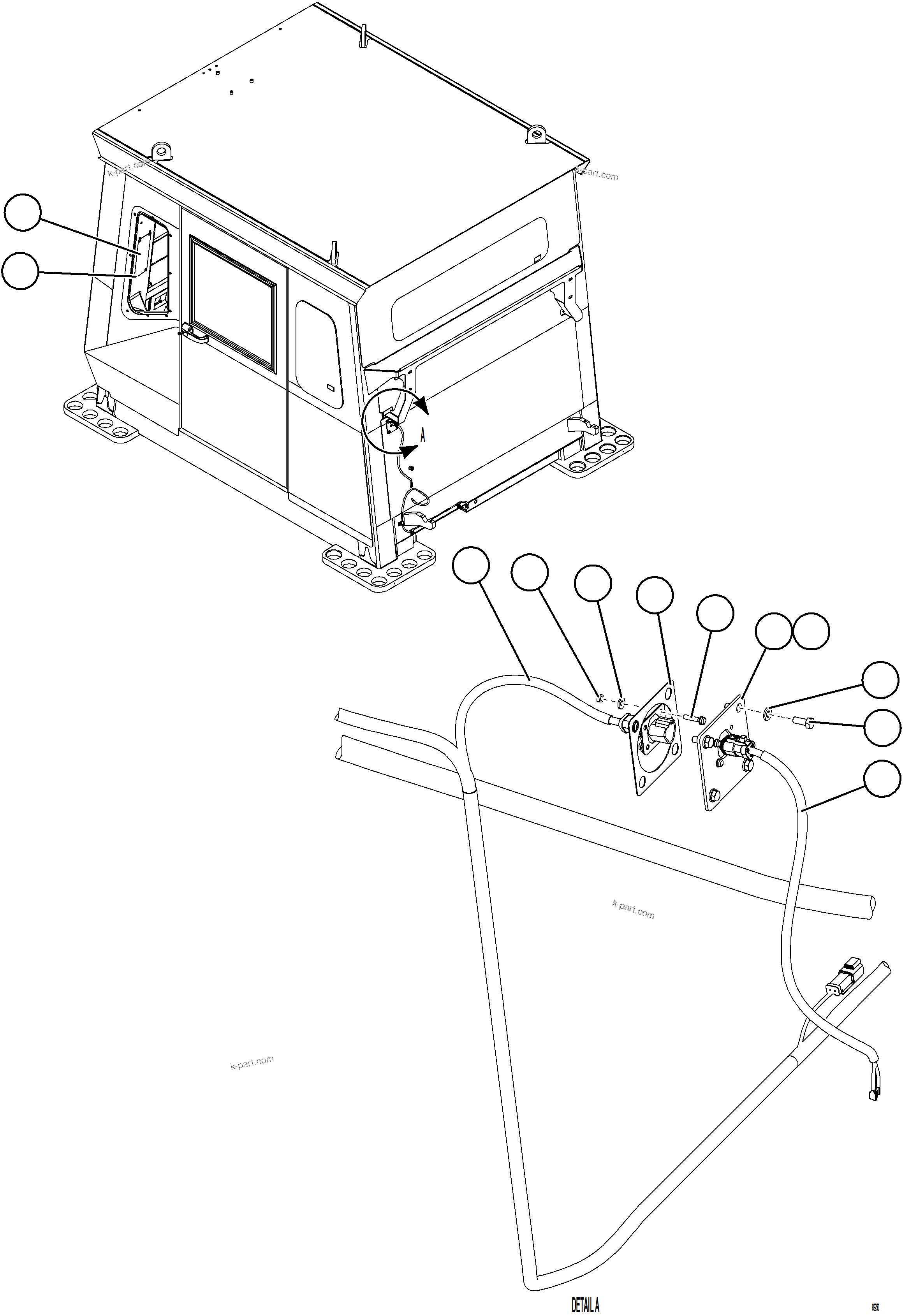 Komatsu parts book diagram for AFE78-H 930E-5 S/N A40038 - A40041, A40044 - A40045, A40048 - A40049, A40053  SOUTHFLANK: CAB MISCELLANEOUS    1/2