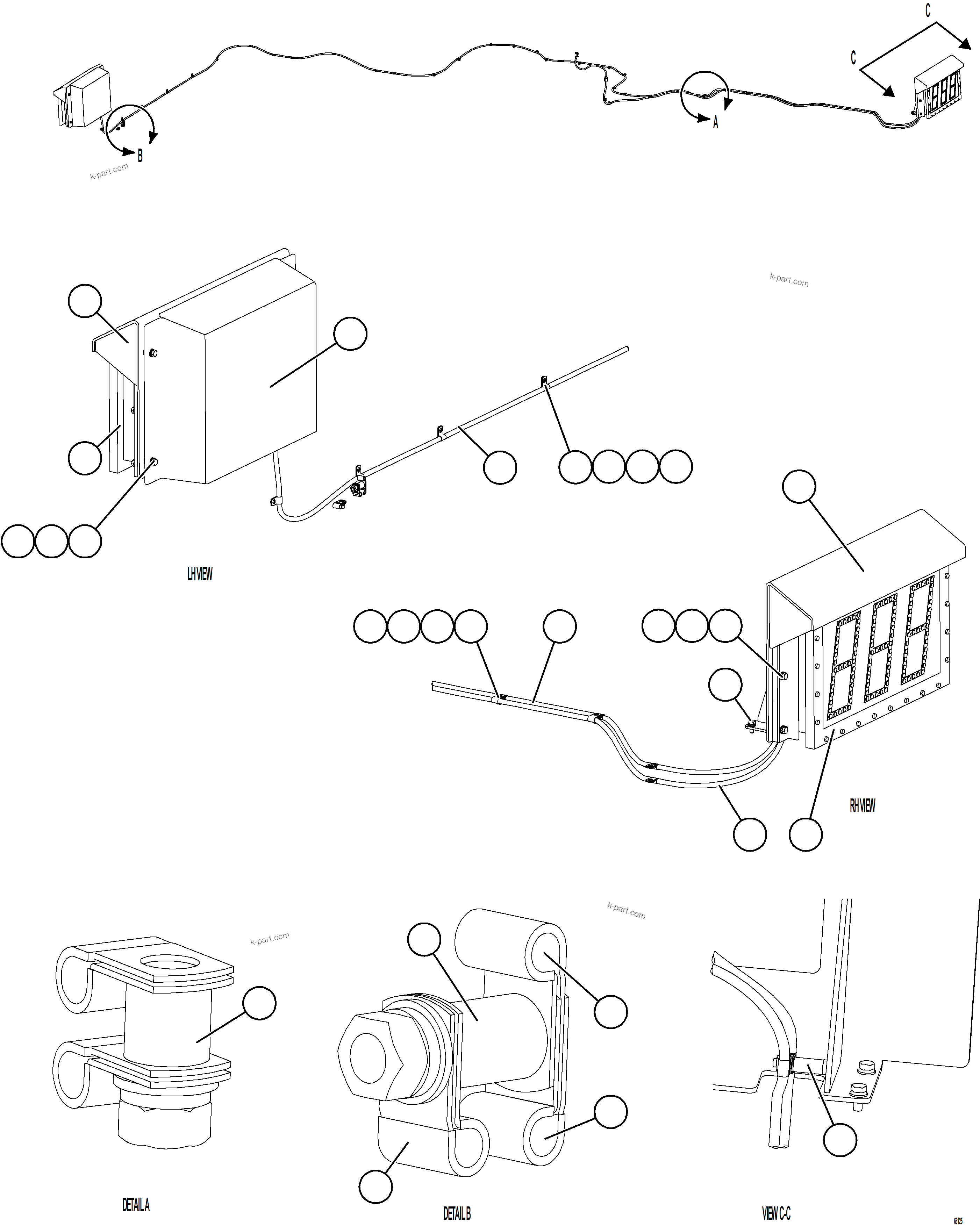Komatsu parts book diagram for AFE78-H 930E-5 S/N A40038 - A40041, A40044 - A40045, A40048 - A40049, A40053  SOUTHFLANK: PLM SCOREBOARD