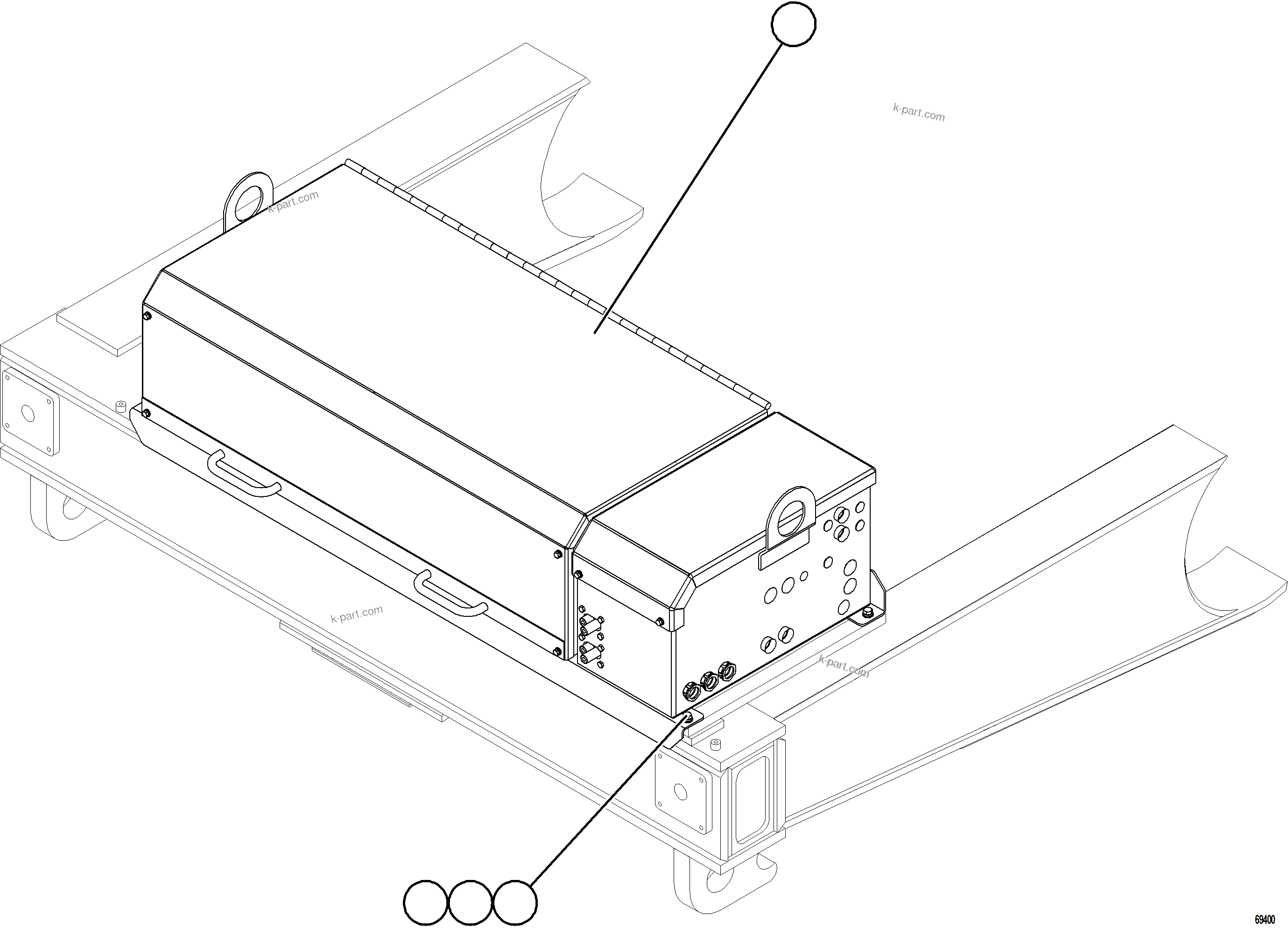 Komatsu parts book diagram for AFE78-S 930E-5 S/N A40078 - A40079  BOLIDEN: BATTERY BOX INSTALLATION
