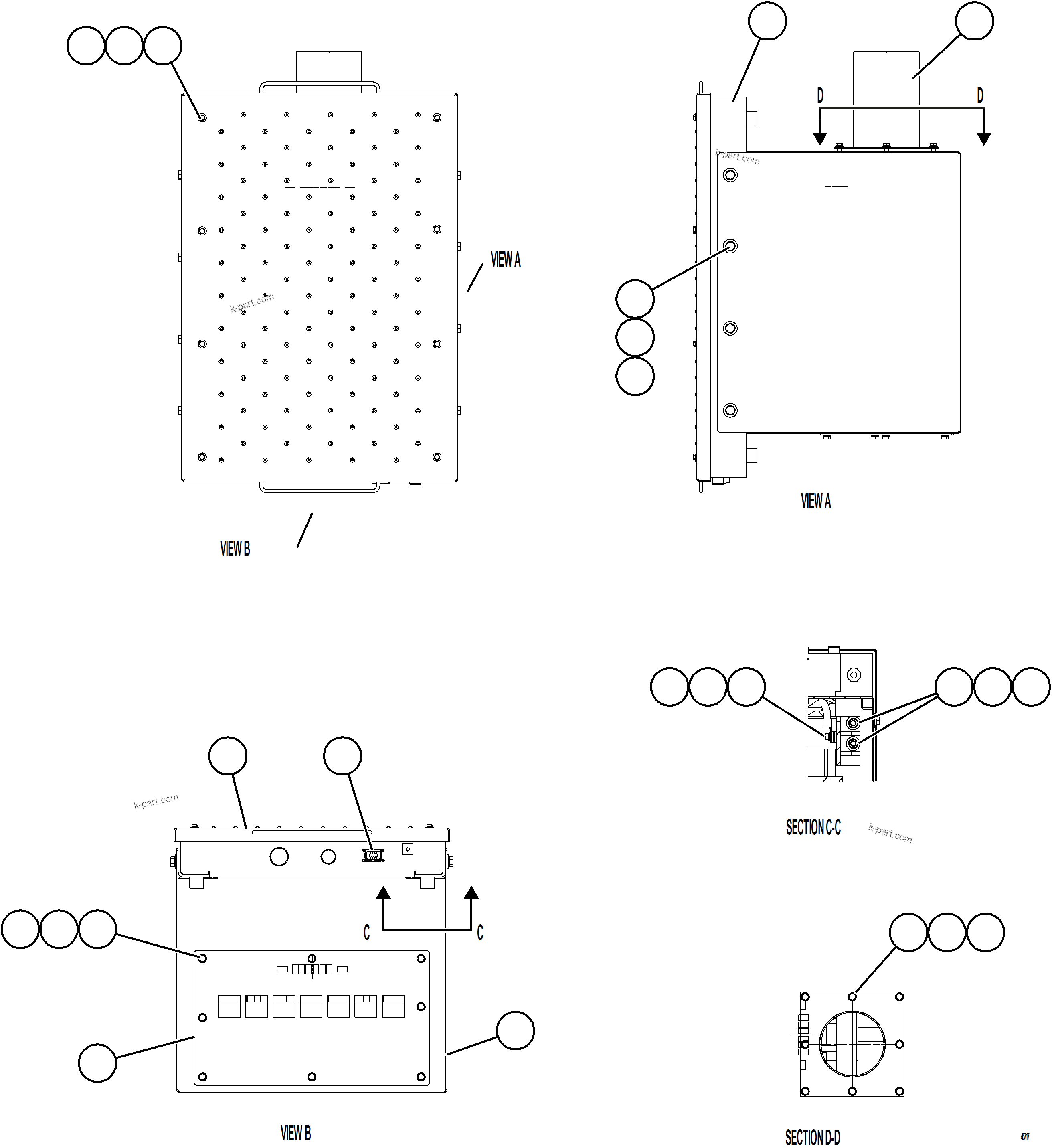 Komatsu parts book diagram for AFE78-S 930E-5 S/N A40078 - A40079  BOLIDEN: TRANSFORMER    1/2    58E-06-11011
