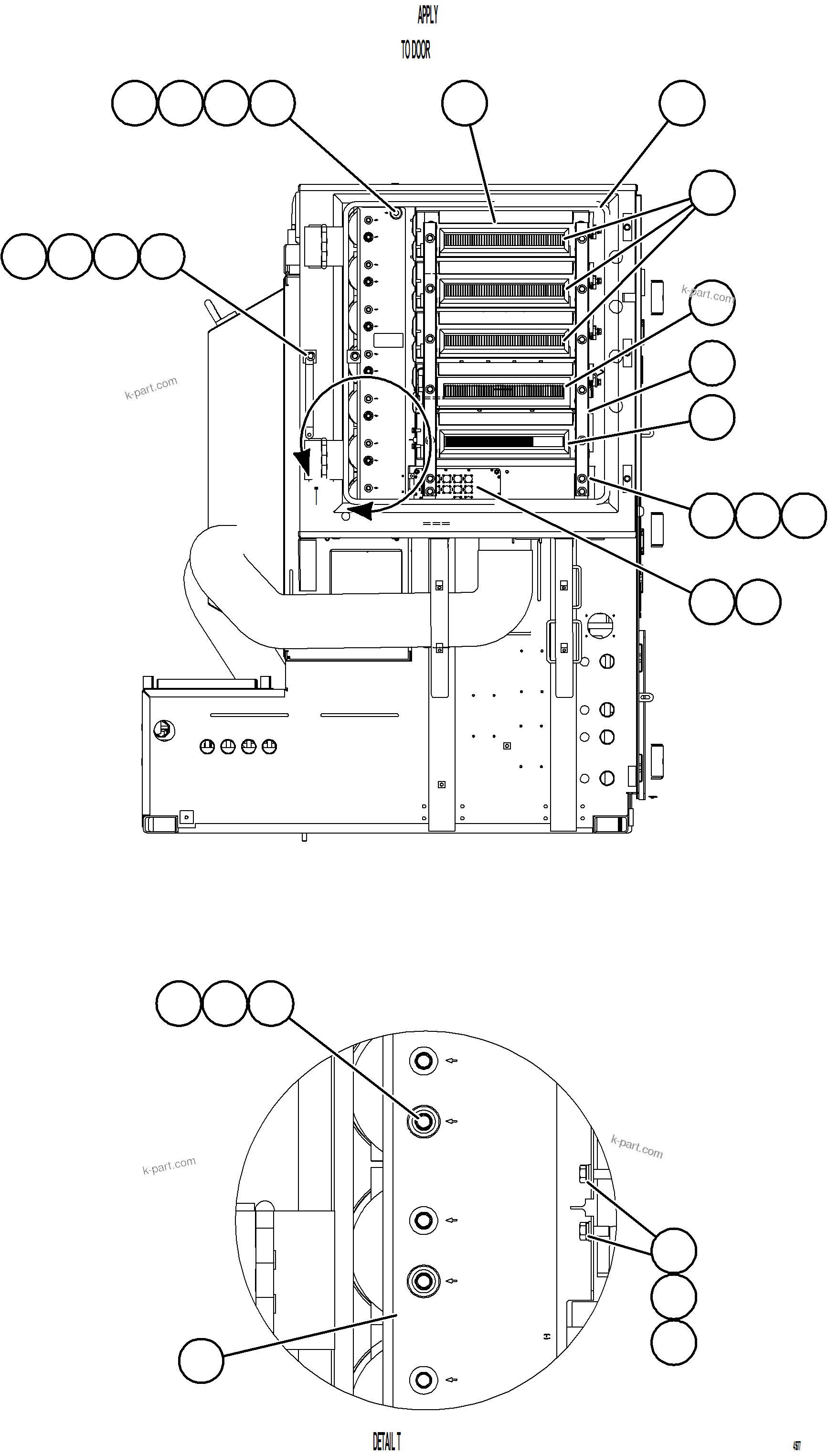 Komatsu parts book diagram for AFE78-S 930E-5 S/N A40078 - A40079  BOLIDEN: CONTROL CABINET    6/7