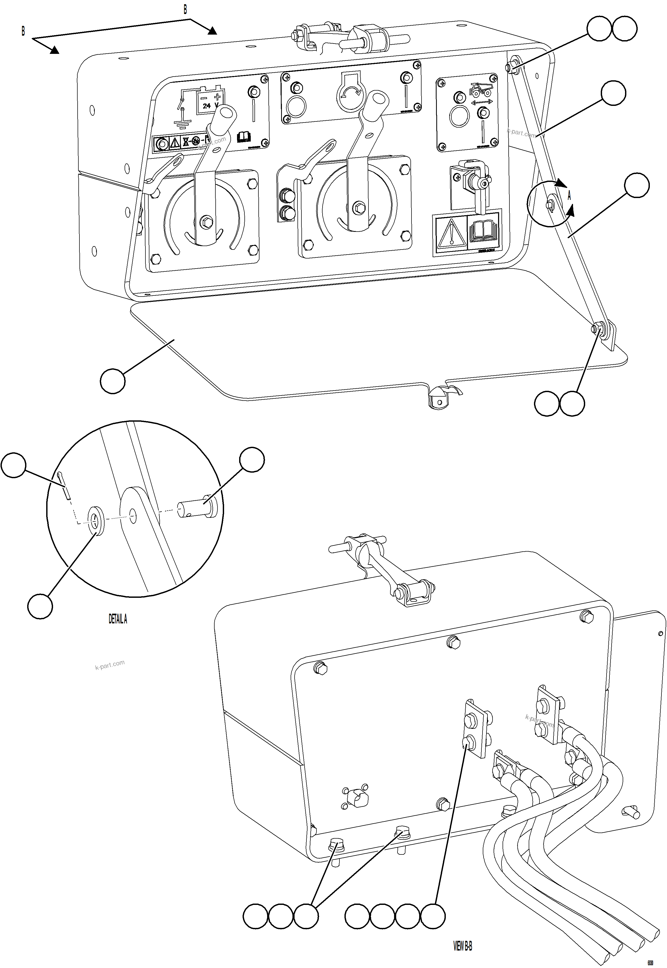 Komatsu parts book diagram for AFE78-X 930E-5 S/N A40089  IOCC: ISOLATION BOX INSTALLATION