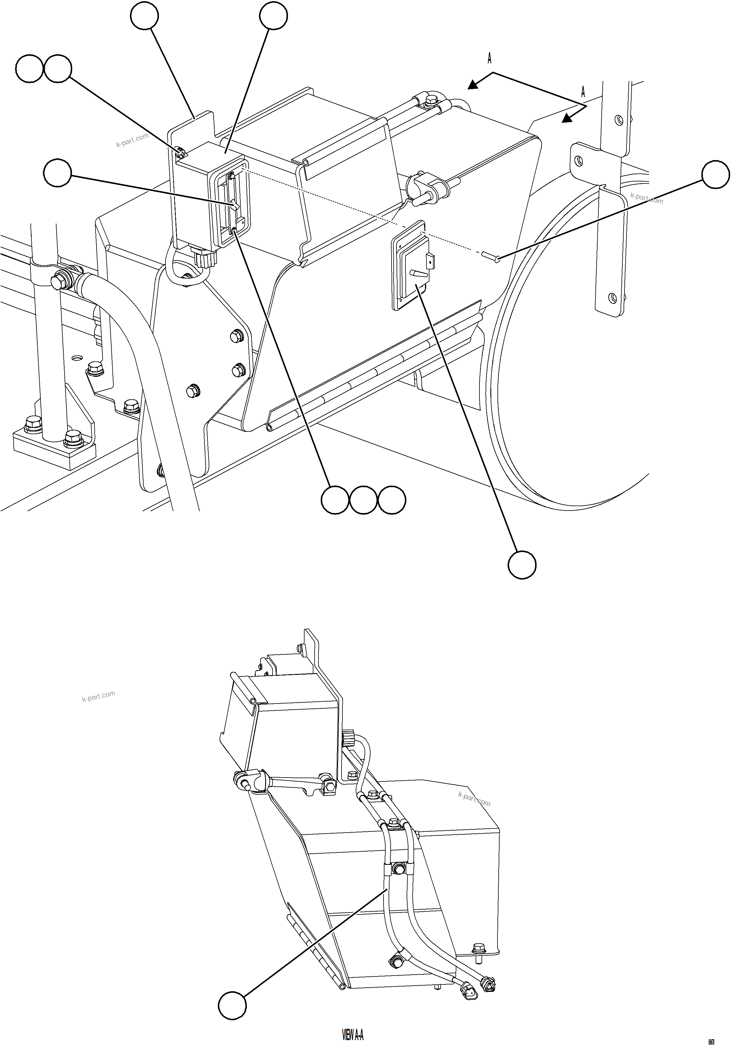Komatsu parts book diagram for AFE78-X 930E-5 S/N A40089  IOCC: GROUND LEVEL LADDER LIGHTS SWITCH
