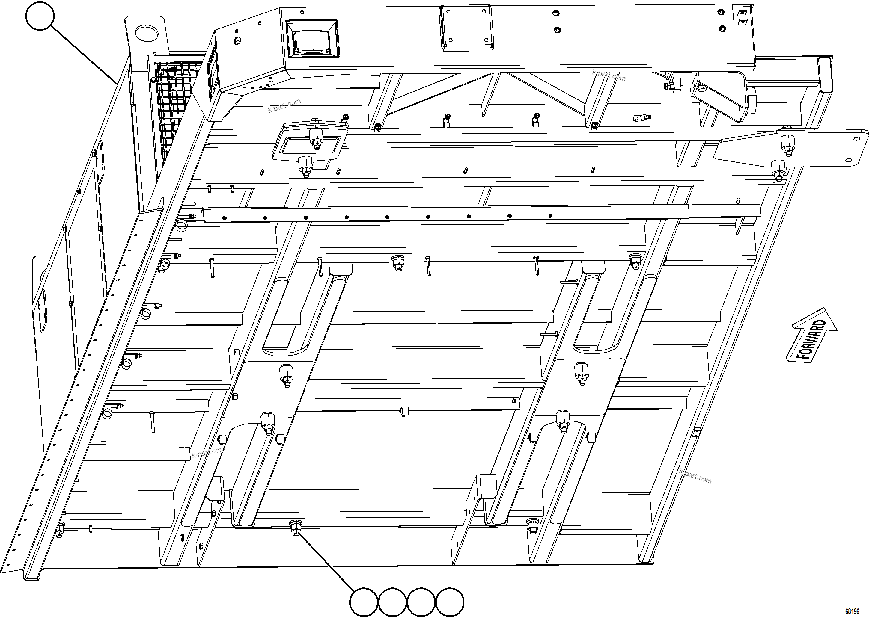 Komatsu parts book diagram for AFE78-X 930E-5 S/N A40089  IOCC: RETARDING GRID INSTALLATION