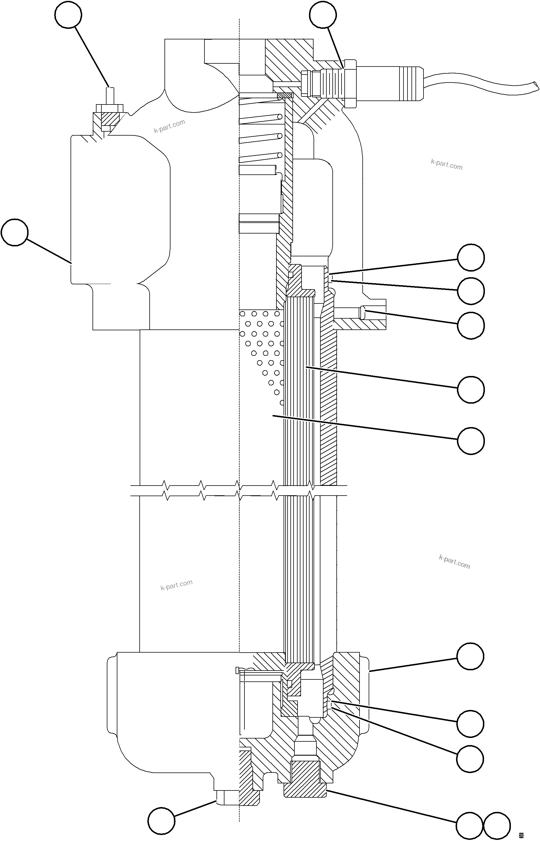 Komatsu parts book diagram for AFE78-X 930E-5 S/N A40089  IOCC: HOIST FILTER ASSEMBLY    58F-60-00990