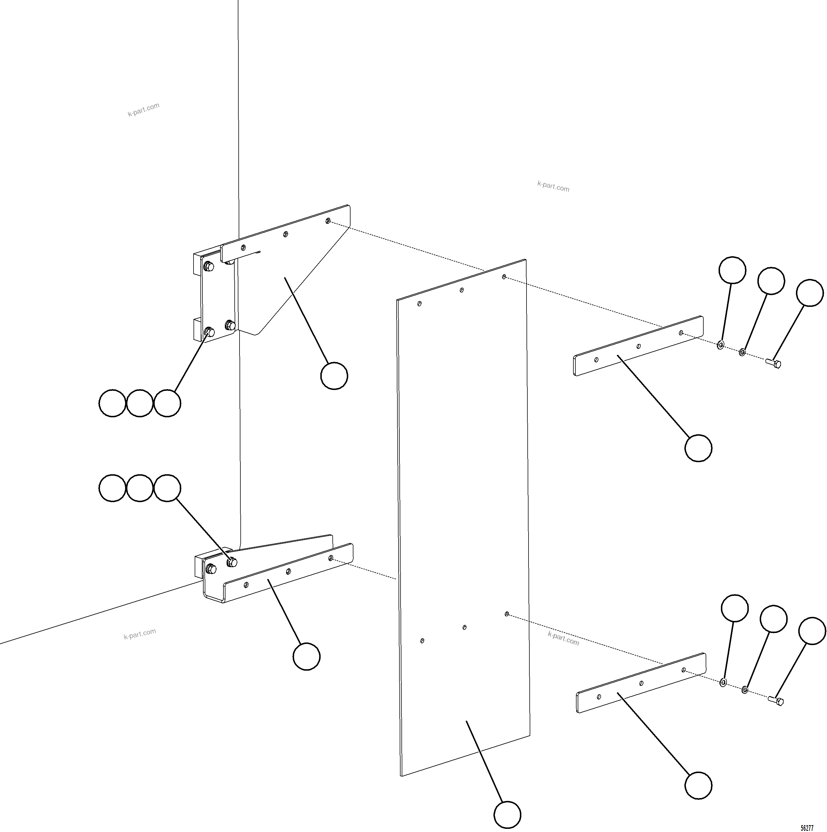 Komatsu parts book diagram for AFE78-X 930E-5 S/N A40089  IOCC: FUEL TANK MUD FLAP (STANDARD)