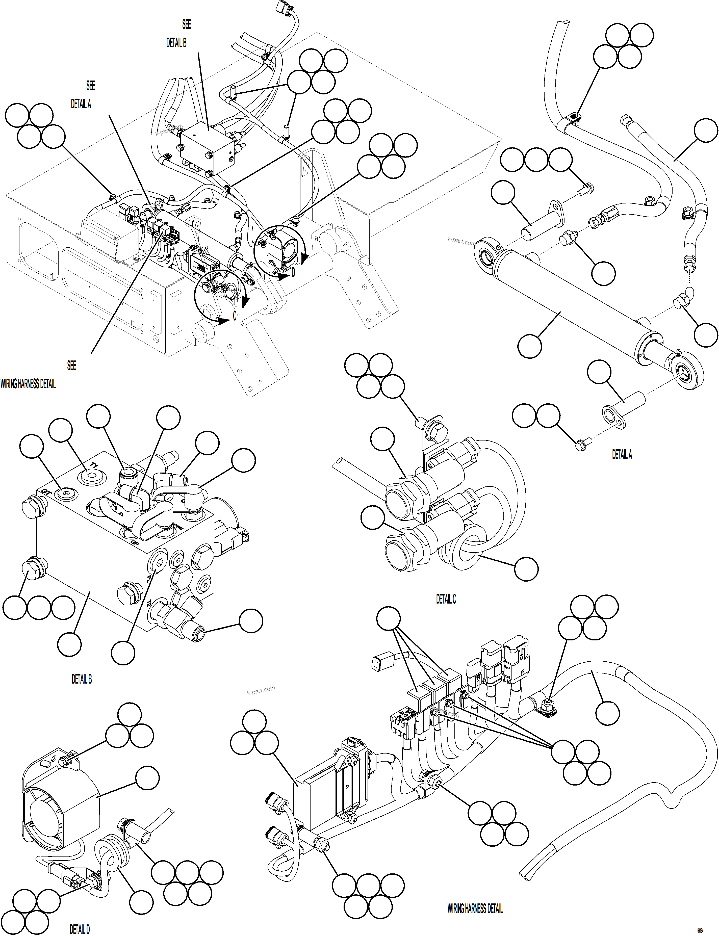 Komatsu parts book diagram for AFE78-X 930E-5 S/N A40089  IOCC: PLATFORM ASSEMBLY    2/2