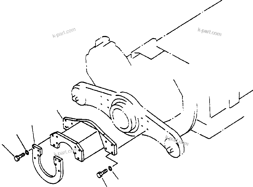Komatsu parts book diagram for 330M S/N A10190-A10195 (DH637) (SA12V140Z-1): FRONT DRIVE SHAFT GUARD