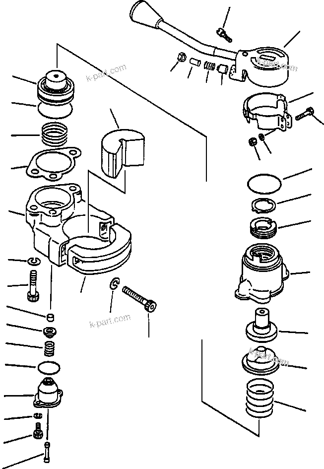 Komatsu parts book diagram for 330M S/N A10190-A10195 (DH637) (SA12V140Z-1): RETARDER VALVE (561-35-62203)