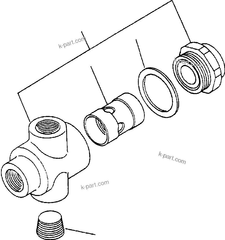 Komatsu parts book diagram for 330M S/N A10190-A10195 (DH637) (SA12V140Z-1): CHECK VALVE (565-81-16520)