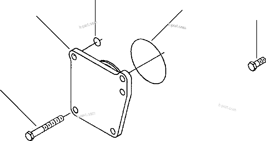 Komatsu parts book diagram for 330M S/N A10190-A10195 (DH637) (SA12V140Z-1): FRONT GEAR TRAIN ACCESSORY COVER