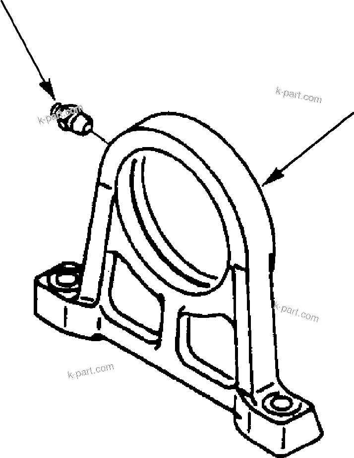Komatsu parts book diagram for 330M S/N A10190-A10195 (DH637) (SA12V140Z-1): FRONT ENGINE SUPPORT