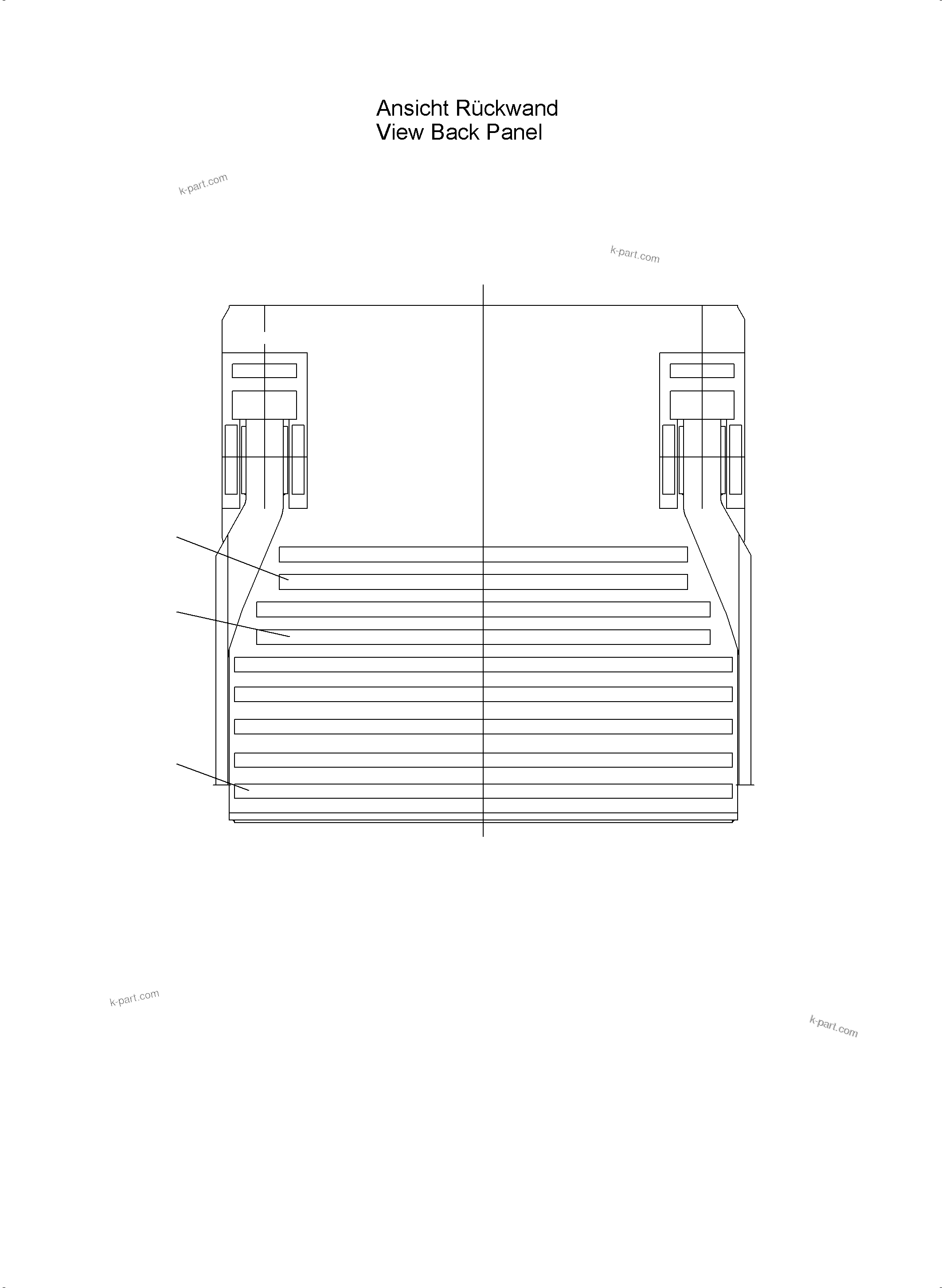 Komatsu parts book diagram for PC3000-6E S/N 06262: WEAR PACKAGE BACK PANEL AND BULLCLAM 12 CBM WP3