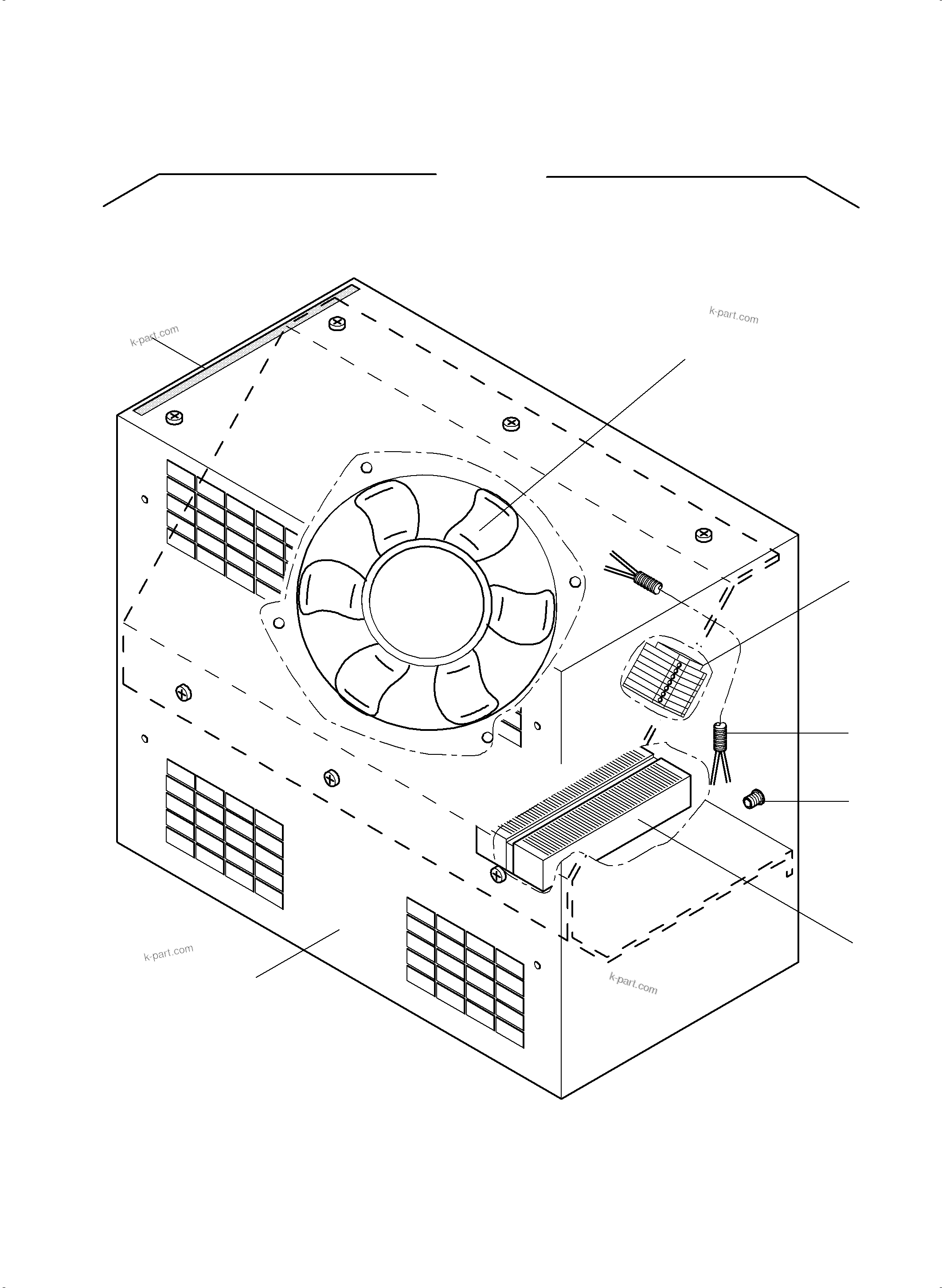 Komatsu parts book diagram for PC3000-6E S/N 06262: HEATER 3,5KW