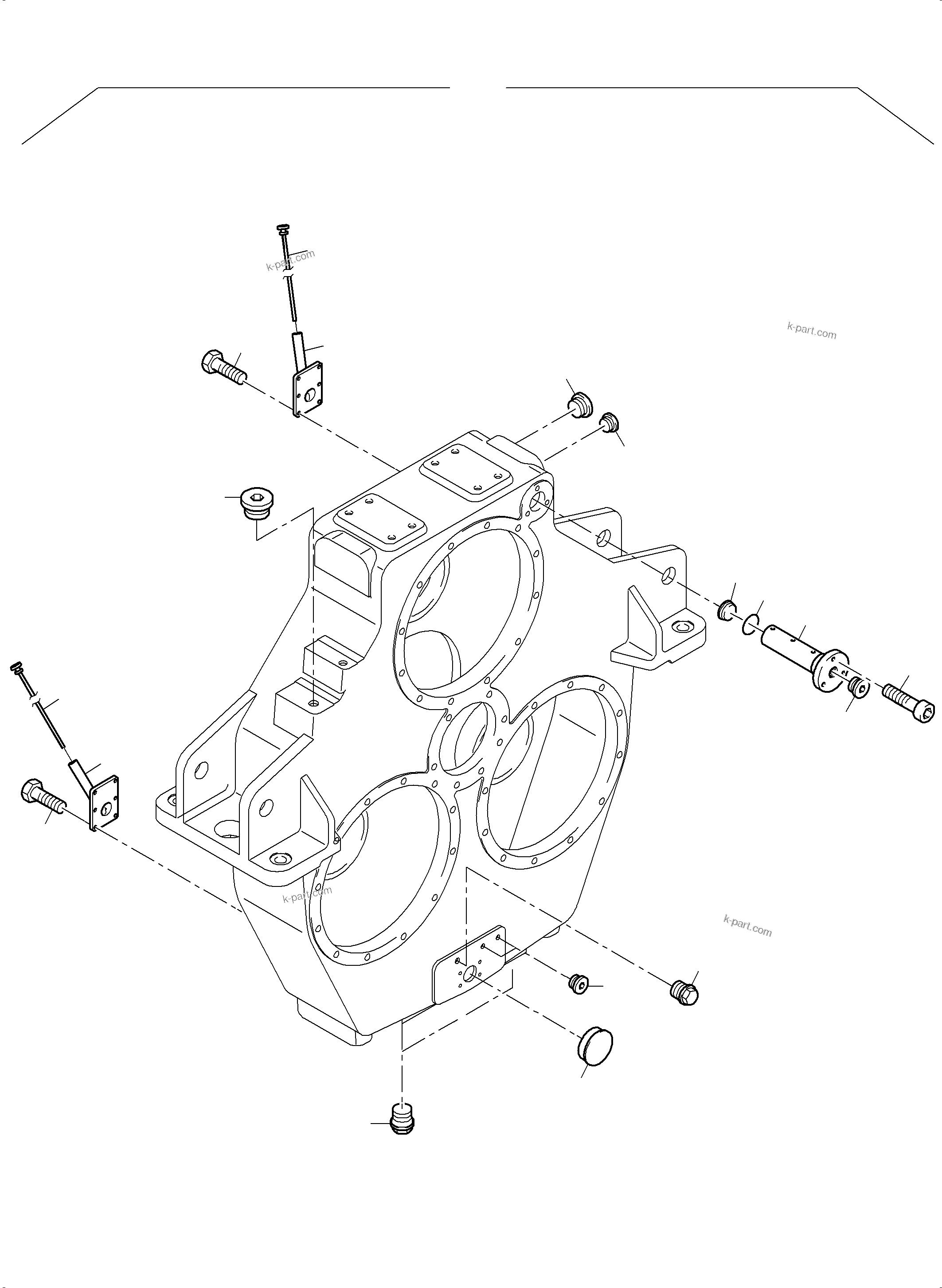 Komatsu parts book diagram for PC3000-6E S/N 06262: PUMP DISTRIBUTOR GEAR