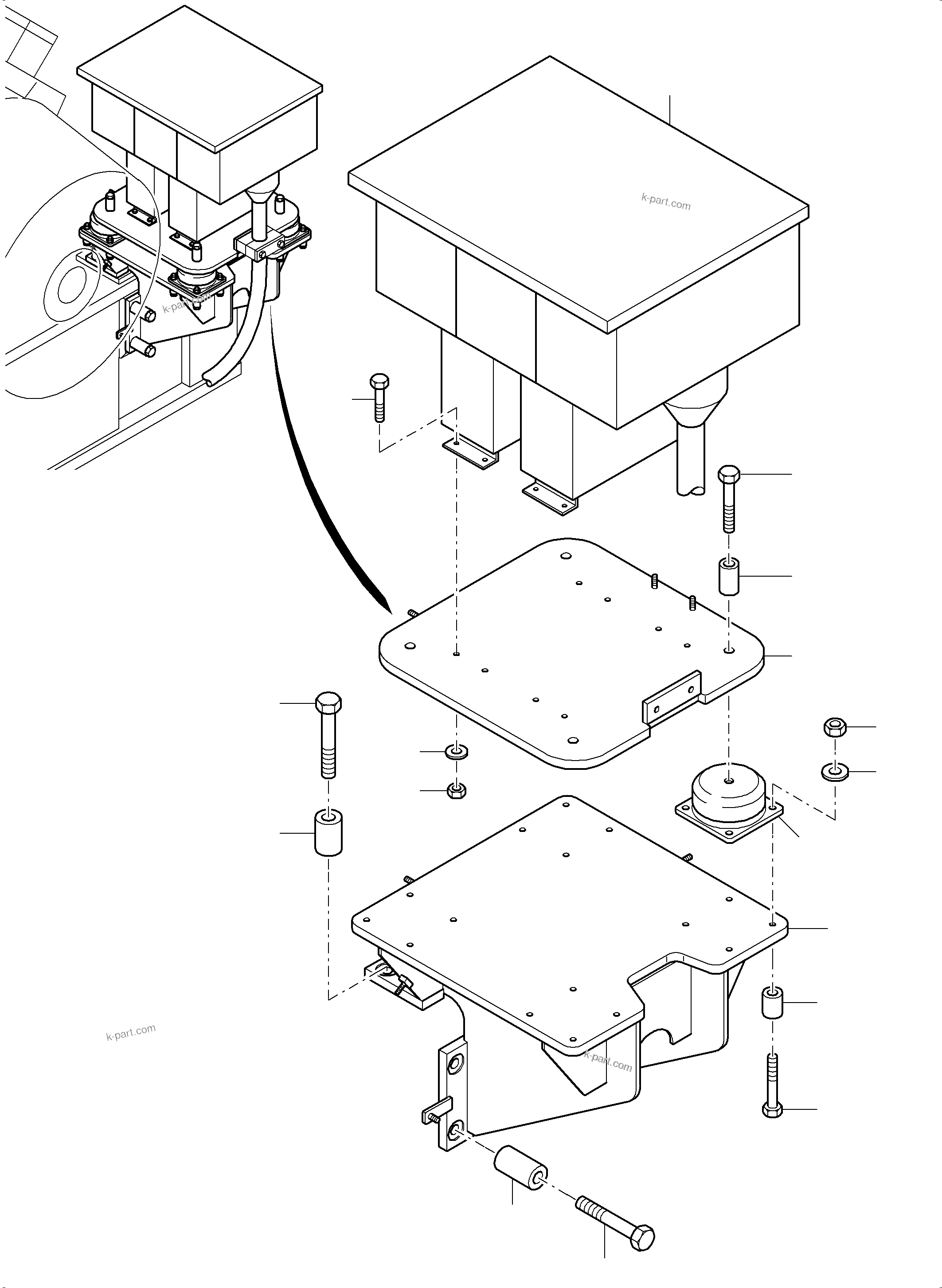 Komatsu parts book diagram for PC3000-6E S/N 06262: CAPACITOR ARR.