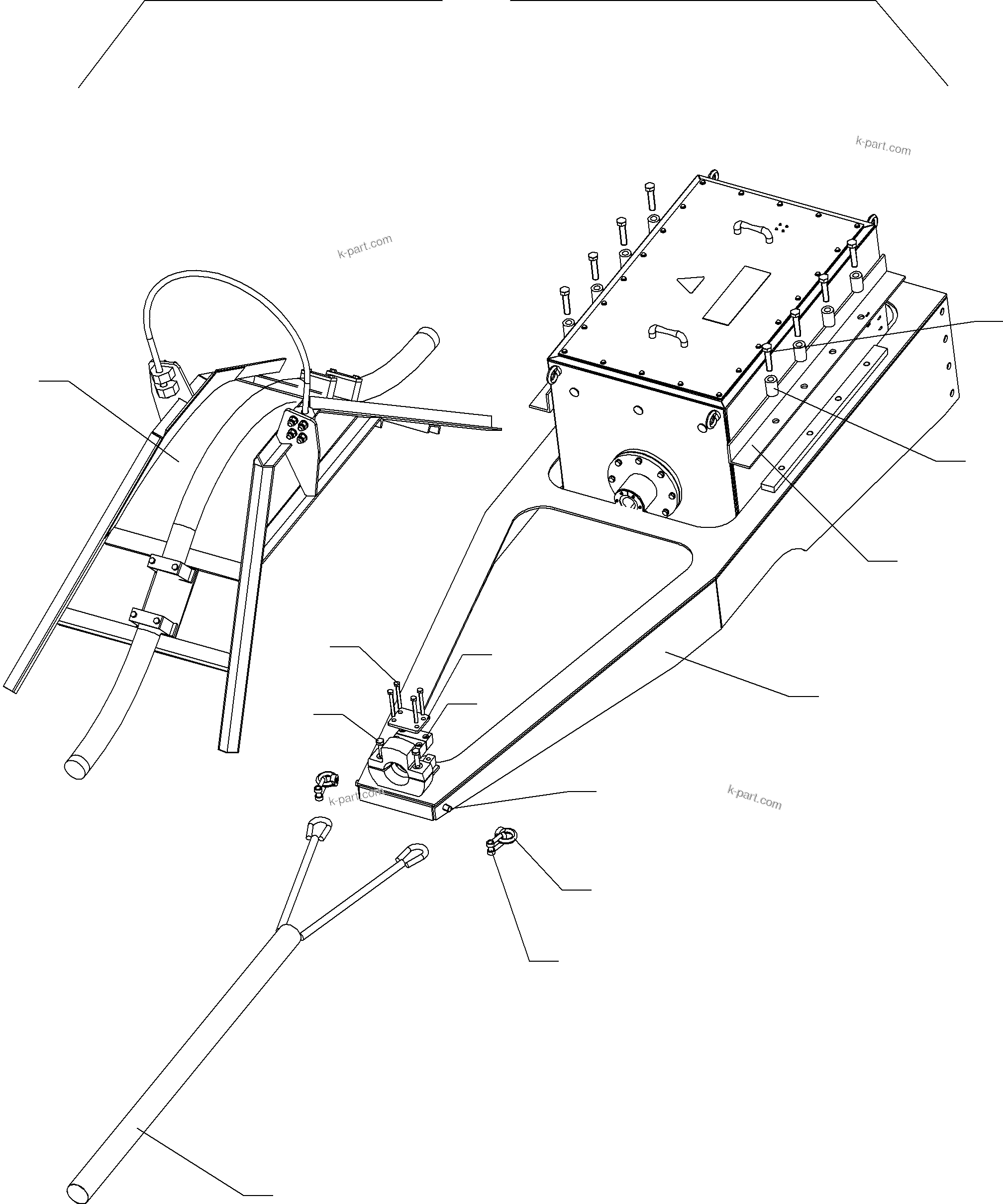 Komatsu parts book diagram for PC3000-6E S/N 06262: CABLE SUPPLY