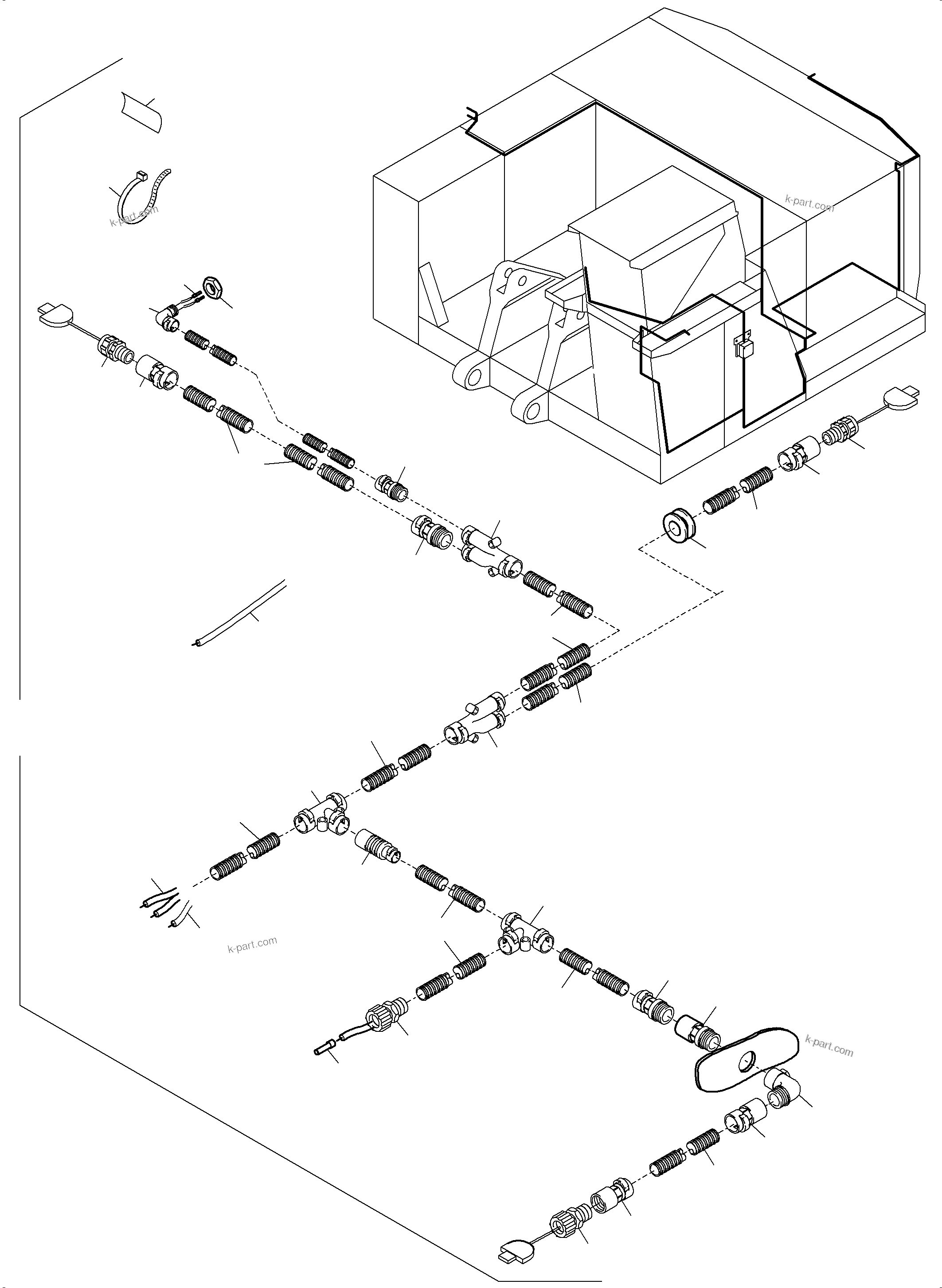 Komatsu parts book diagram for PC3000-6 S/N 06267: CAMERASYSTEM