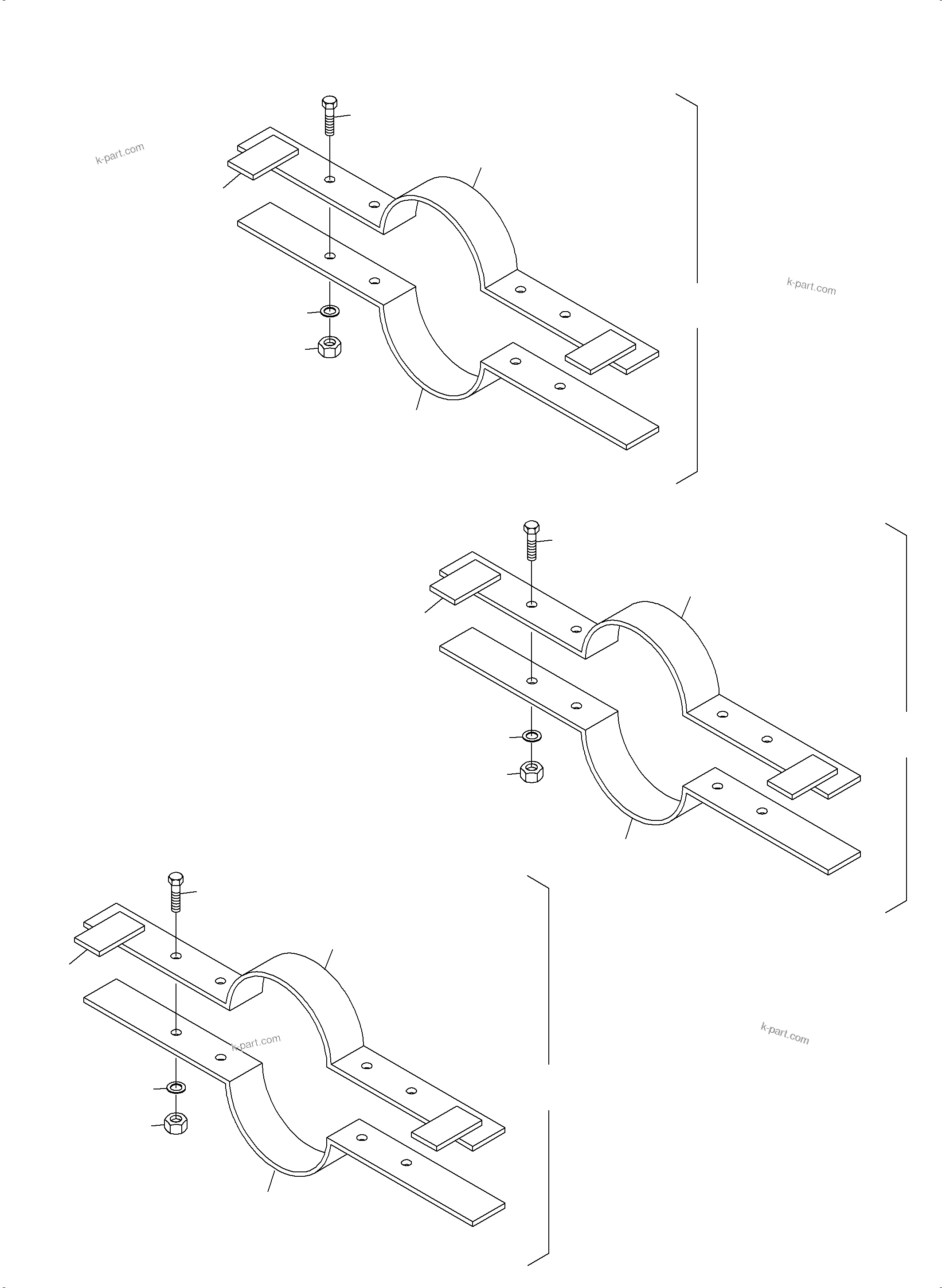 Komatsu parts book diagram for PC3000-6 S/N 06271: INSTALLATION TOOL FOR CYLINDERS