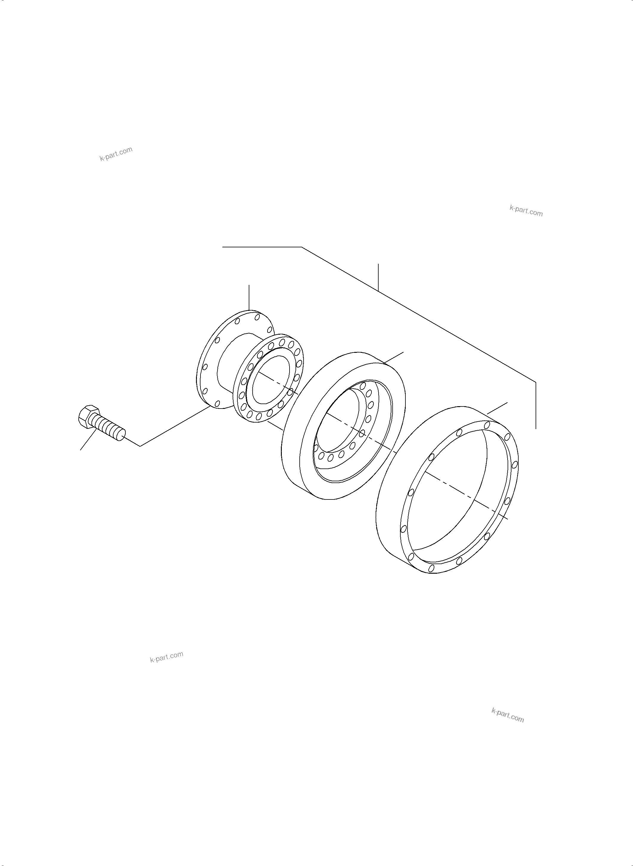 Komatsu parts book diagram for PC3000-6 S/N 06271: COUPLING