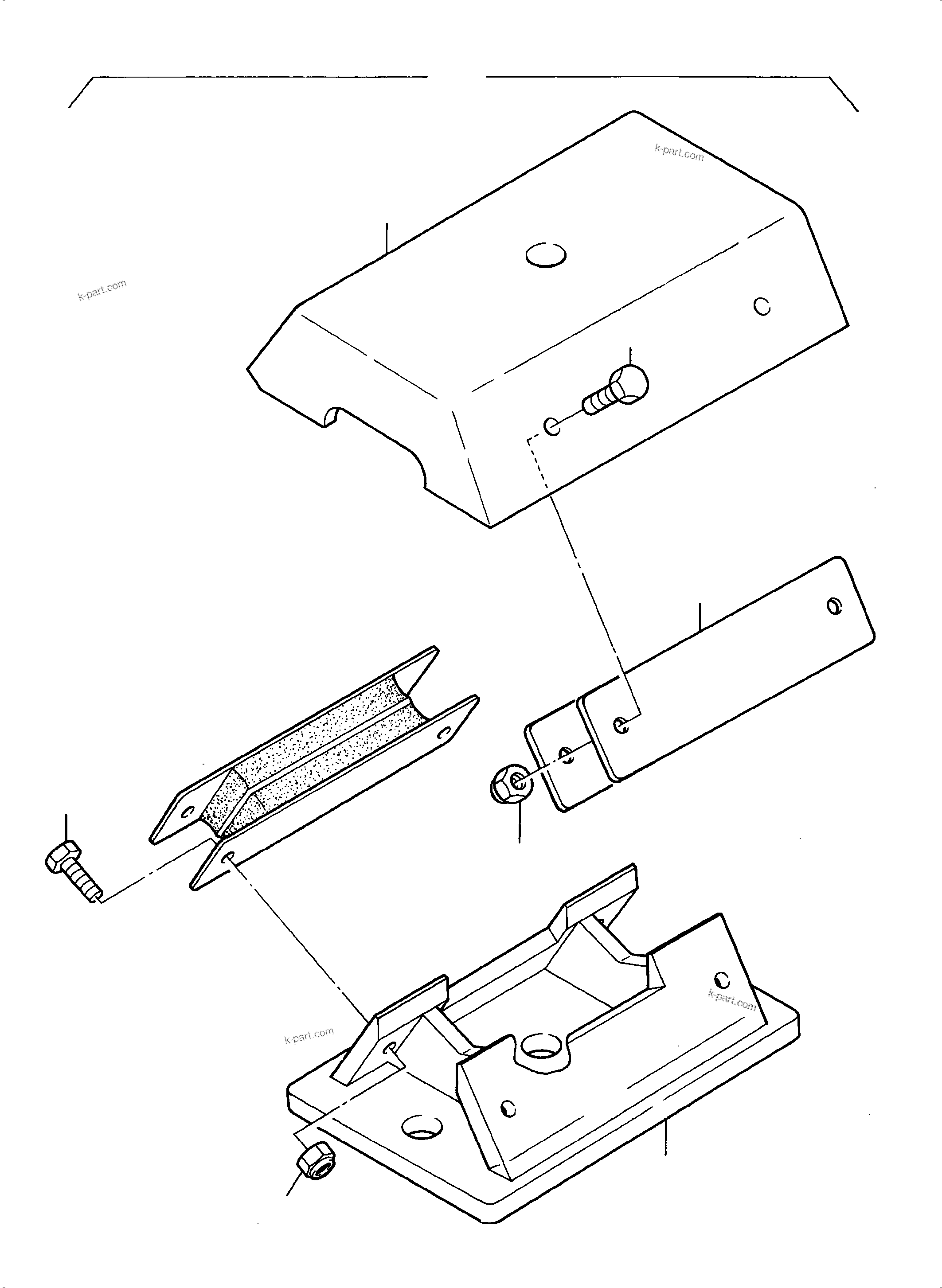Komatsu parts book diagram for PC3000-6 S/N 06278: ENGINE MOUNTING