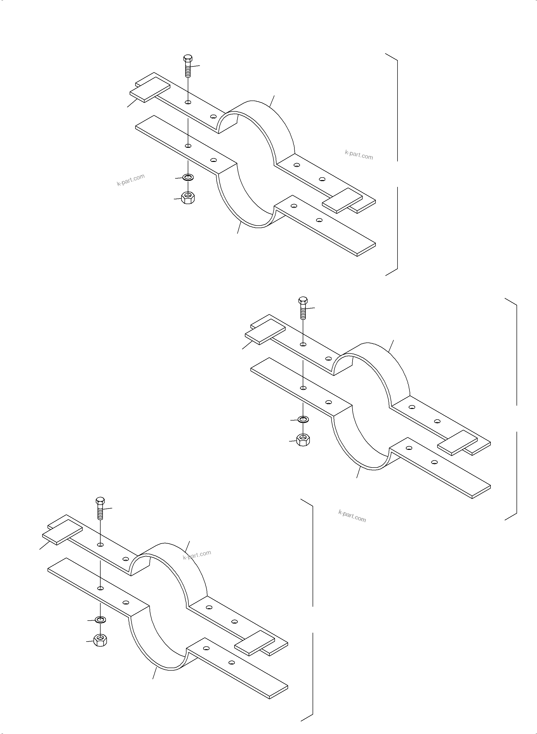 Komatsu parts book diagram for PC3000-6 S/N 06278: INSTALLATION TOOL FOR CYLINDERS