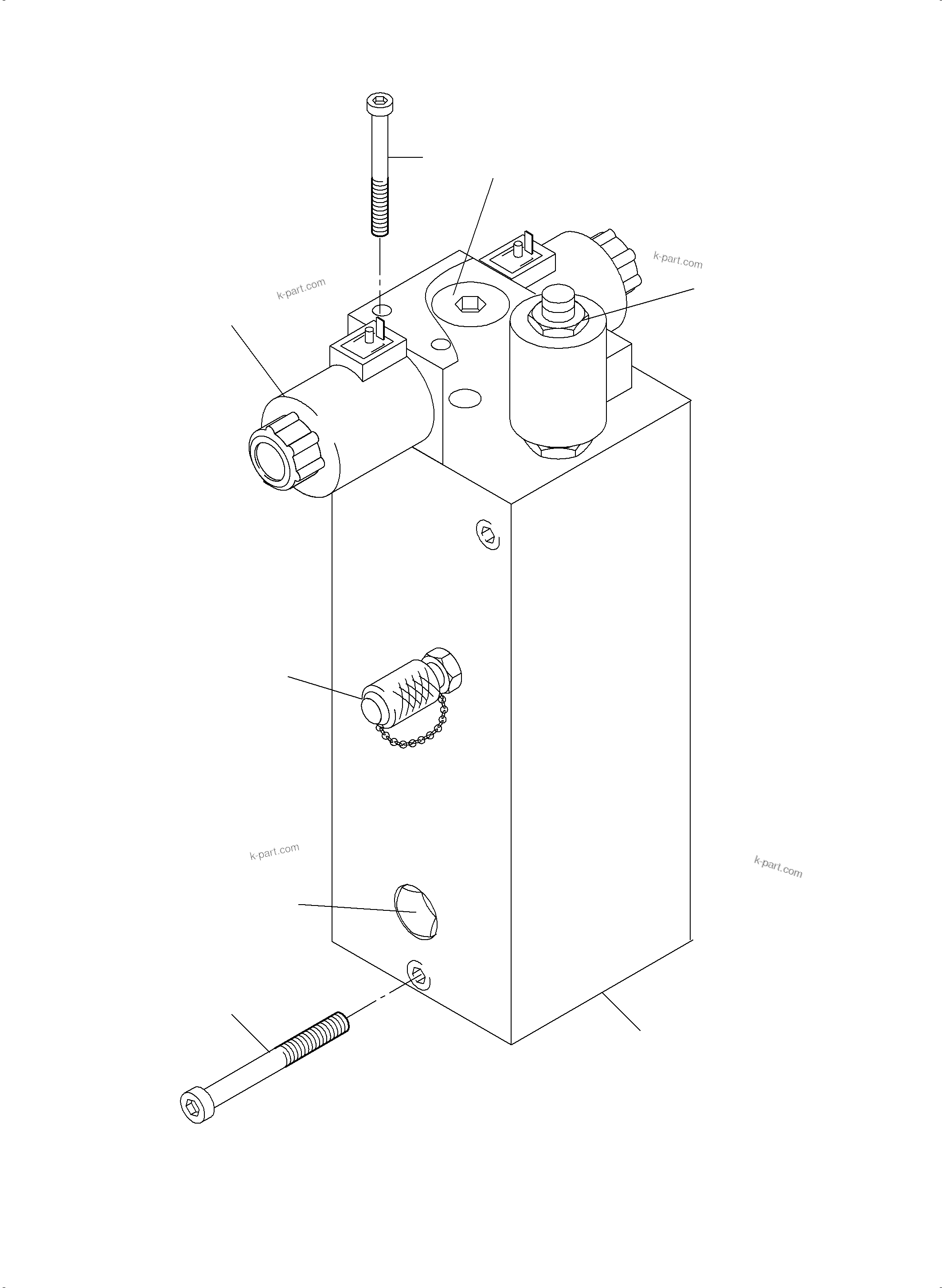 Komatsu parts book diagram for PC3000-6 S/N 06278: VALVE - REFUELING 45 BAR