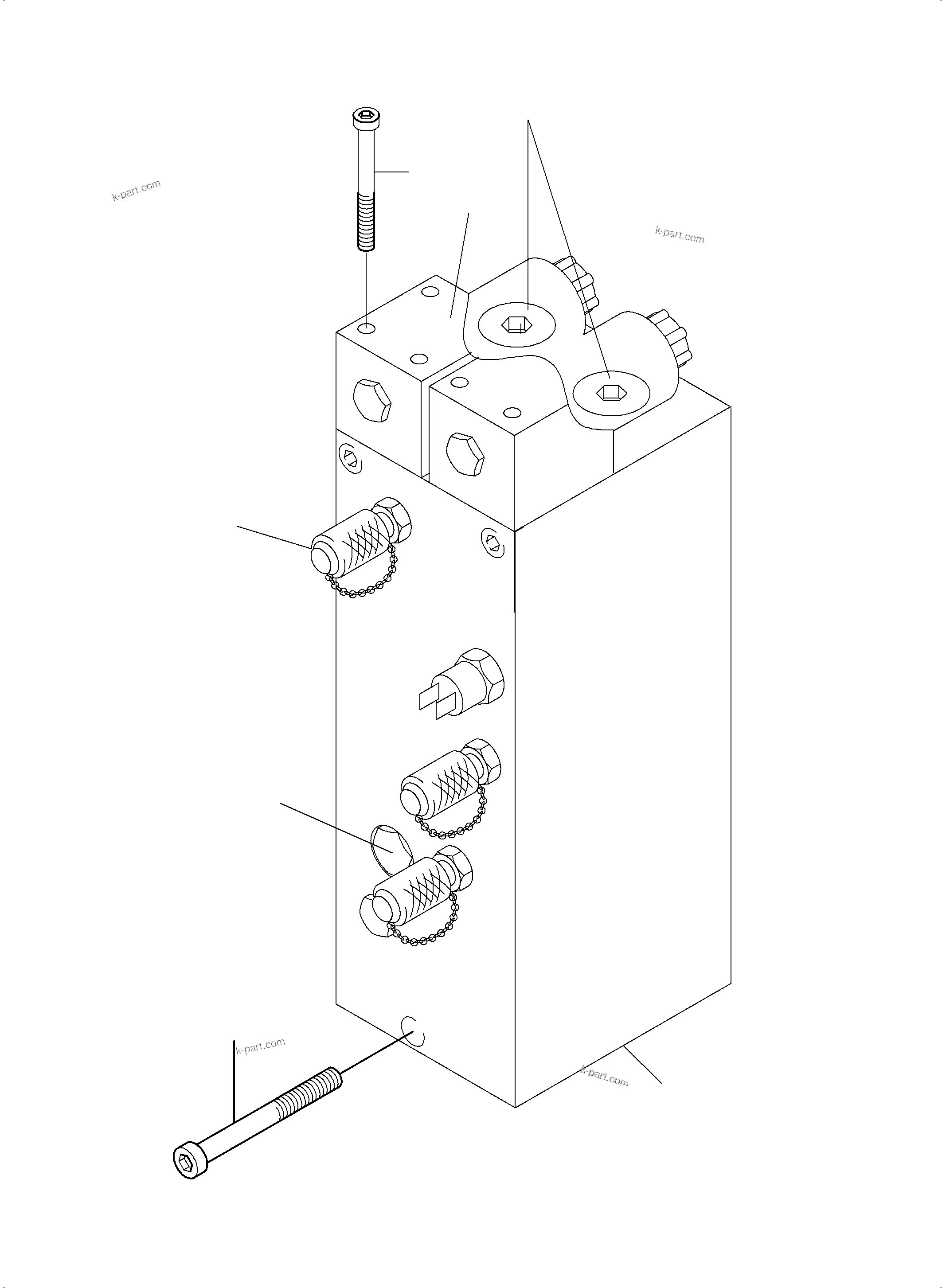 Komatsu parts book diagram for PC3000-6 S/N 06278: VALVE - SLEW GEAR