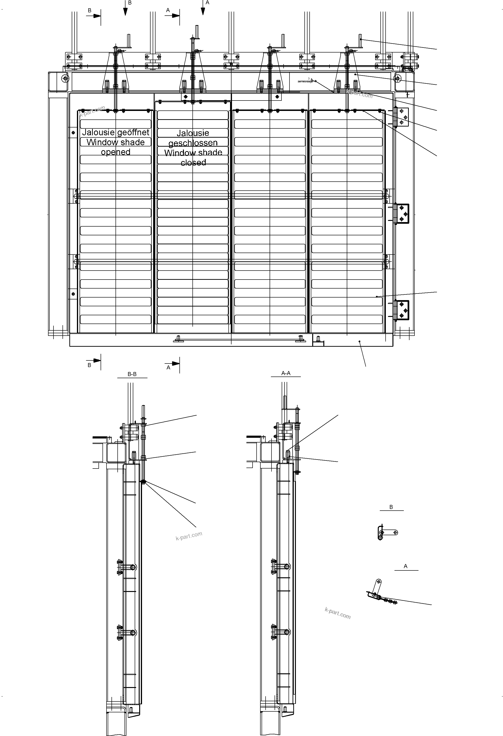 Komatsu parts book diagram for PC3000-6 S/N 06278: COVERING - ENGINE HOUSING