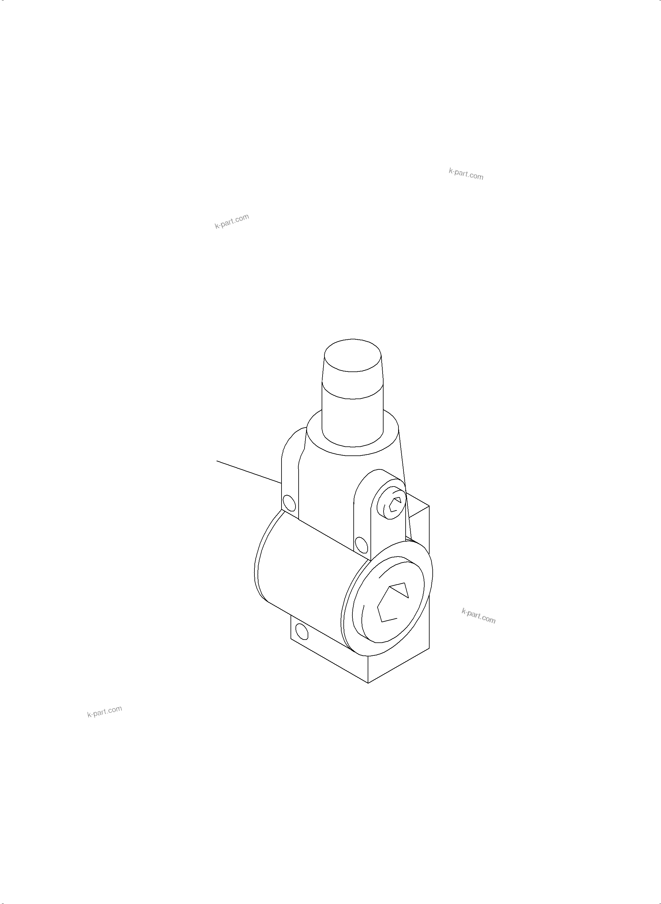 Komatsu parts book diagram for PC3000-6 S/N 06279: PRESSURE RELIEF VALVE