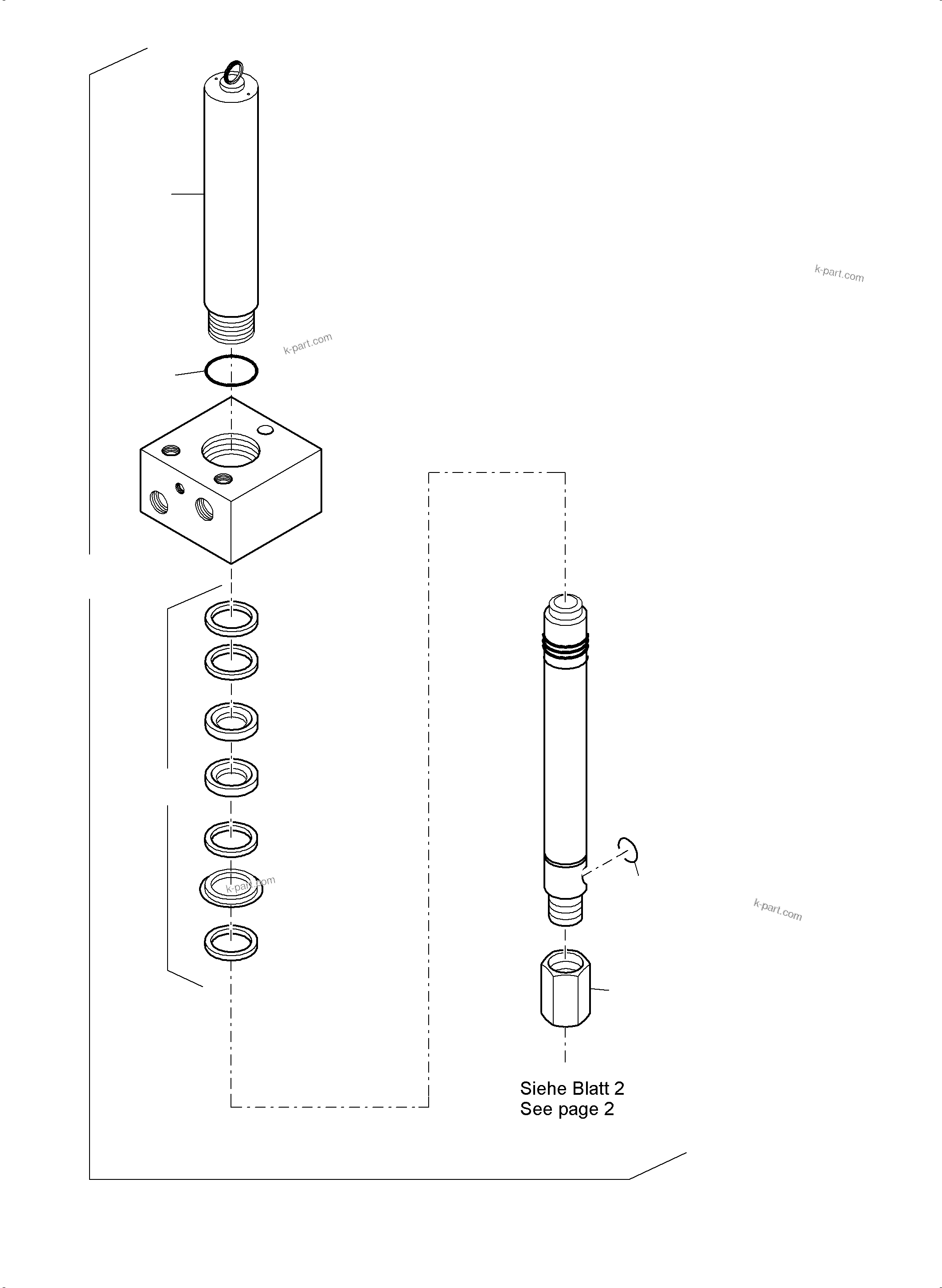 Komatsu parts book diagram for PC3000-6 S/N 06279: LUBE PUMP