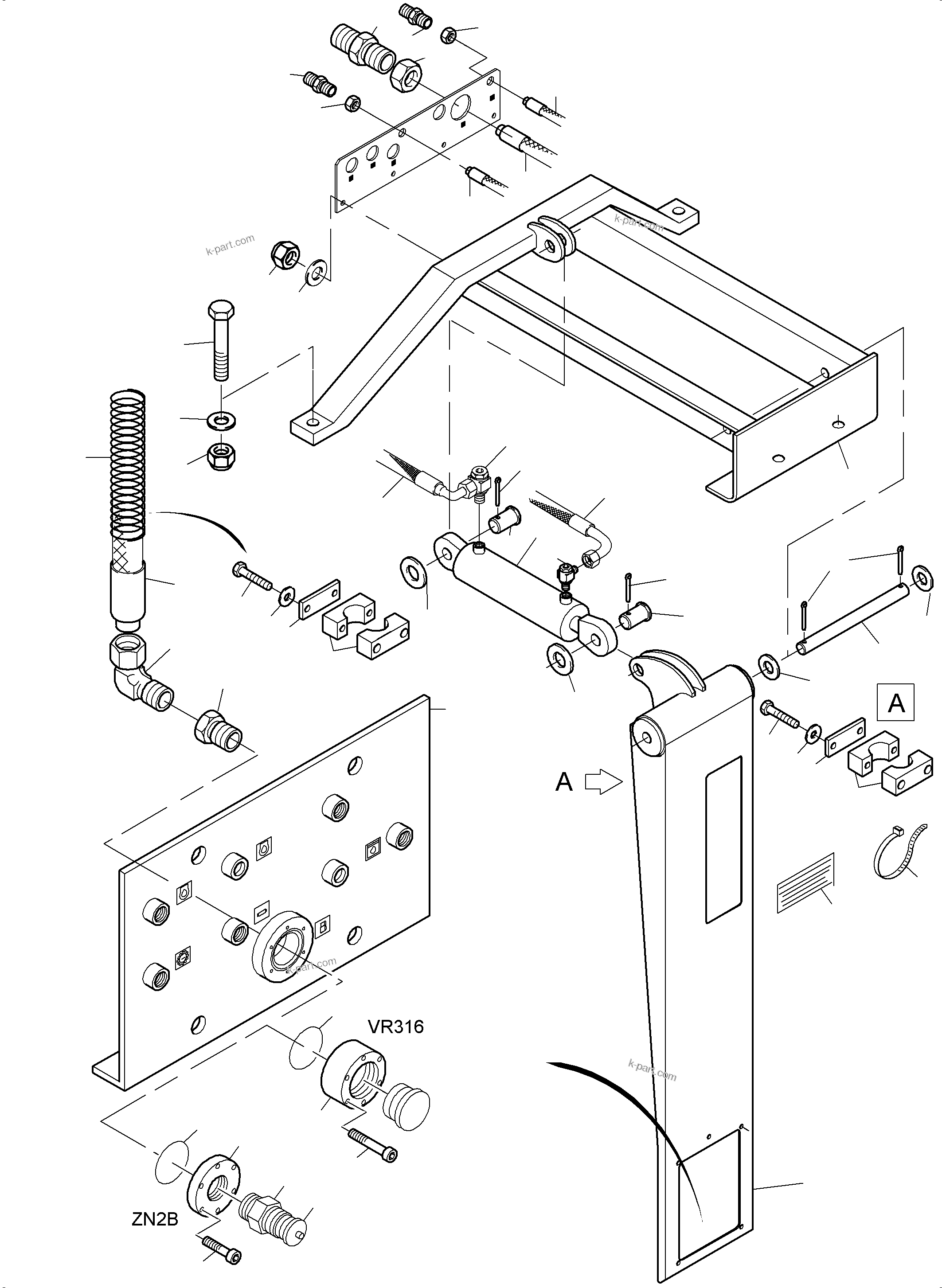 Komatsu parts book diagram for PC3000-6 S/N 06279: REFUELING EQUIPMENT