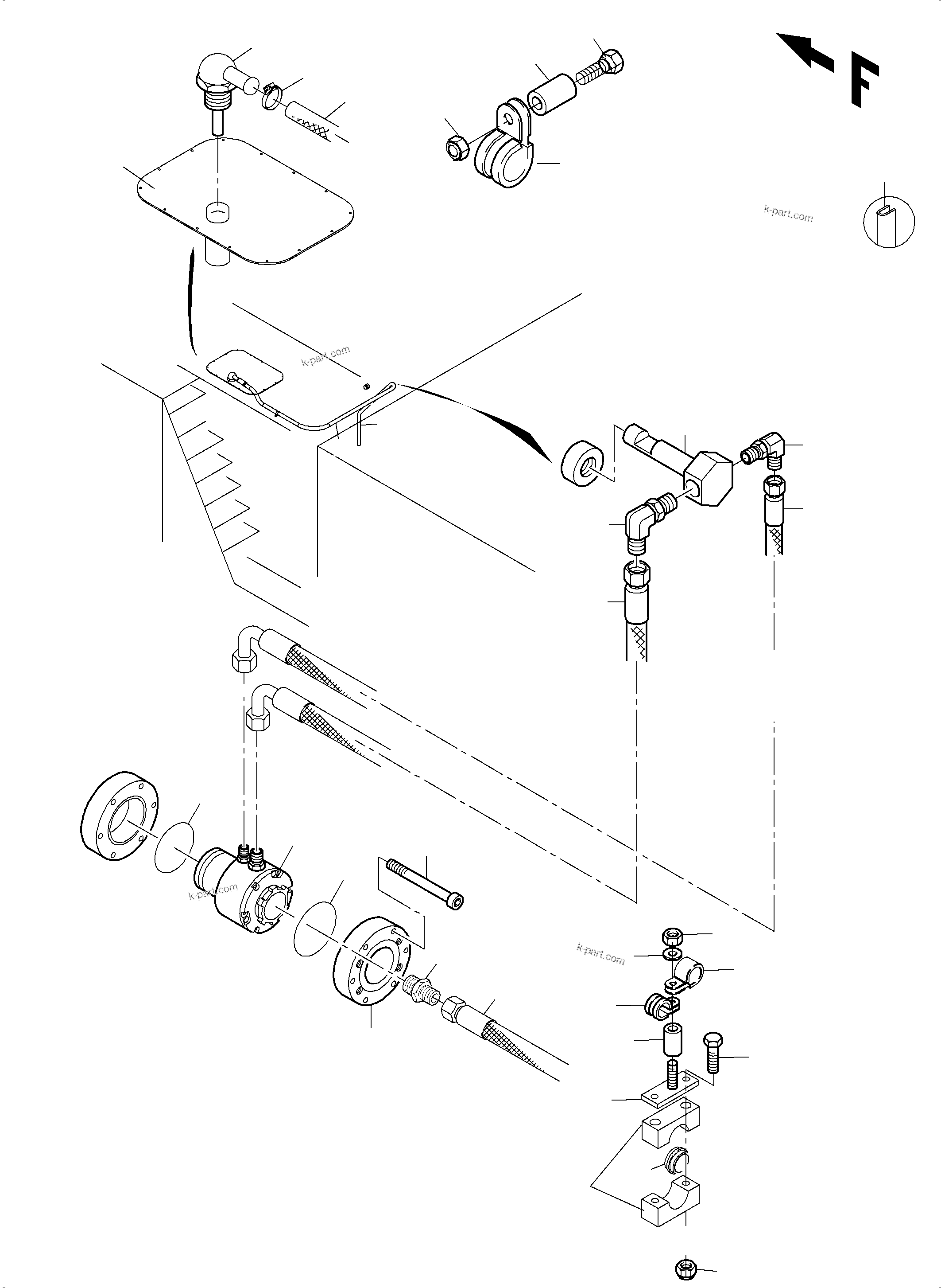 Komatsu parts book diagram for PC3000-6 S/N 06279: REFUELING EQUIPMENT