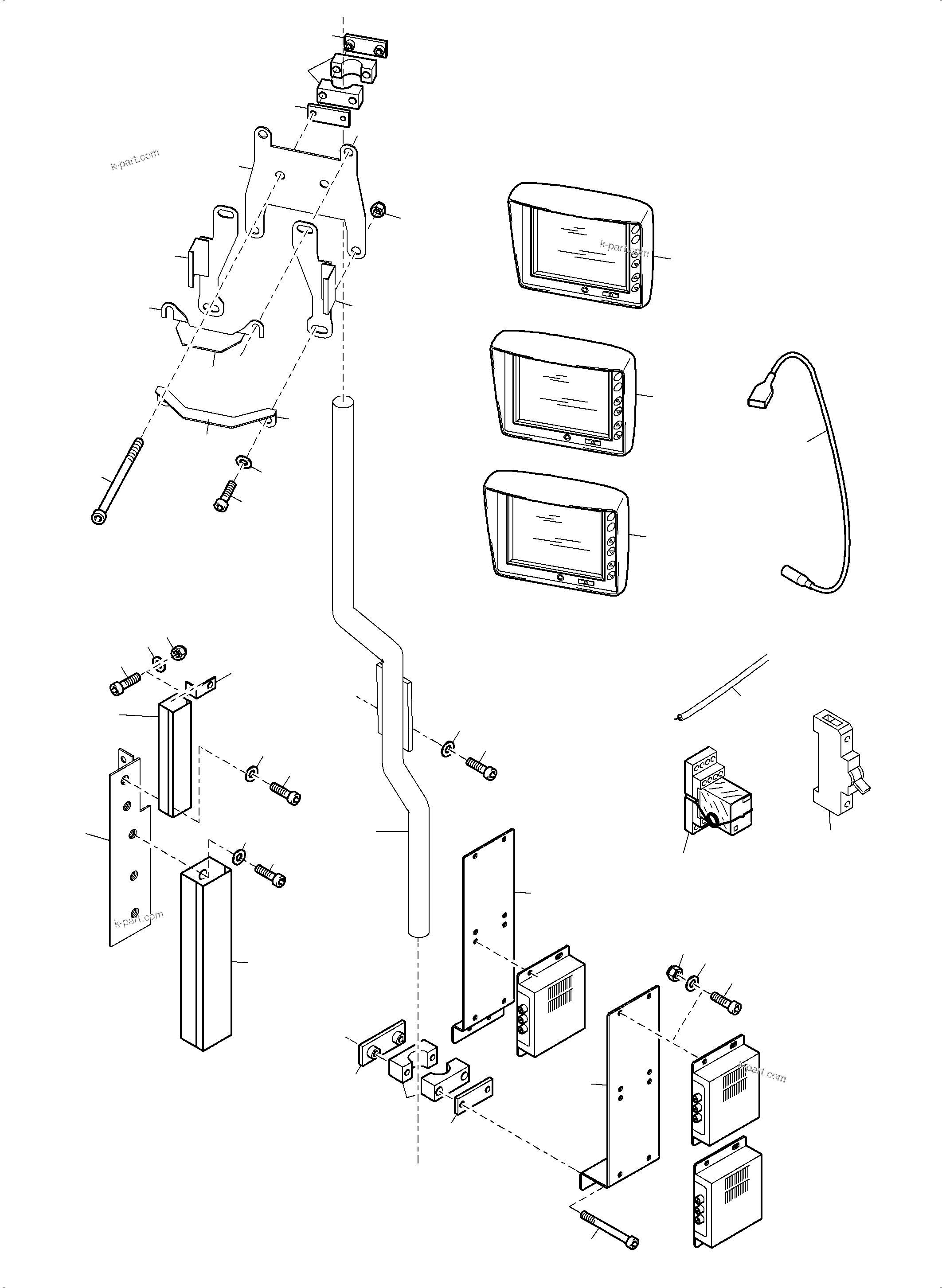 Komatsu parts book diagram for PC3000-6 S/N 06279: CAMERASYSTEM
